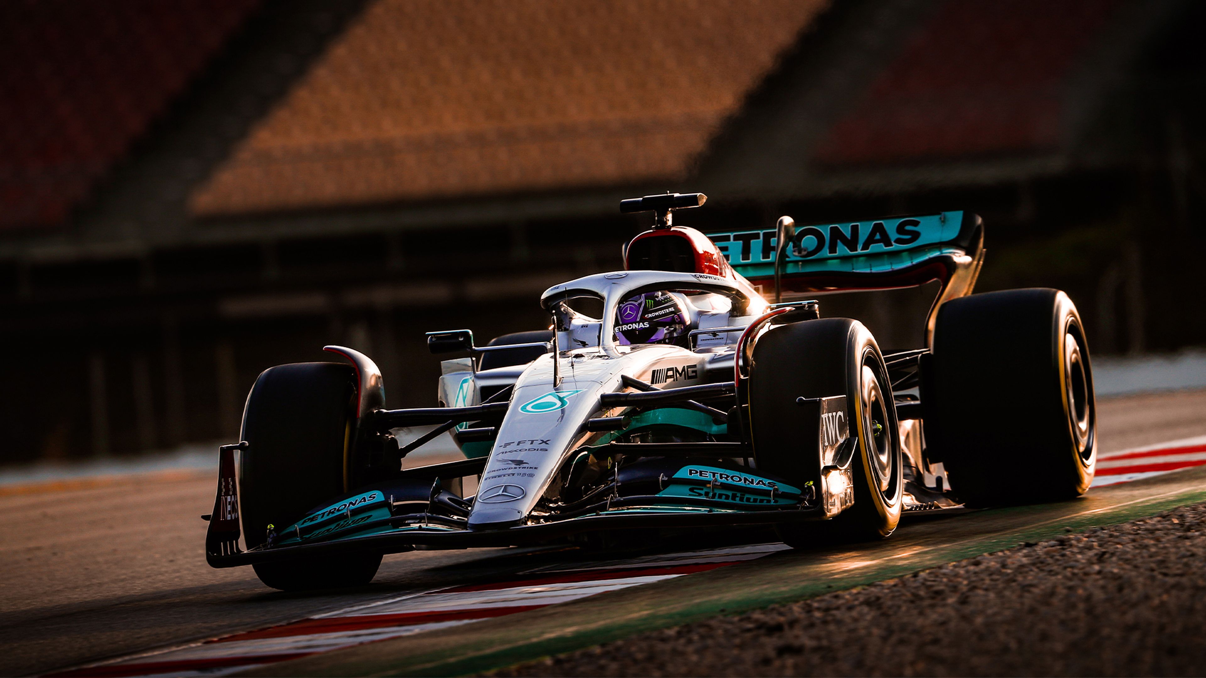 Lewis Hamilton, Mercedes-AMG. Test de F1 2022 en Barcelona.