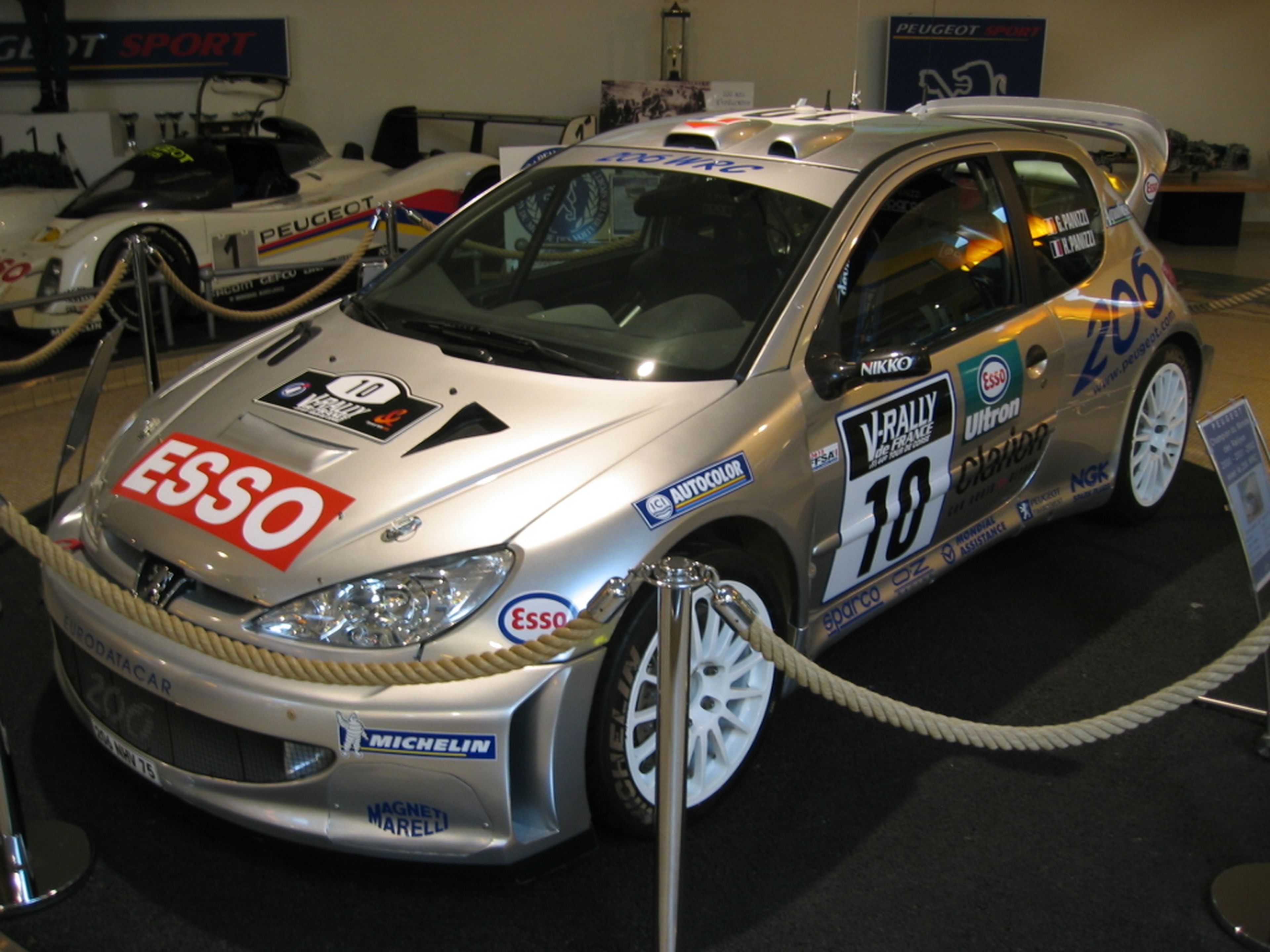 Peugeot 206 WRC, museo de Peugeot en Sochaux.