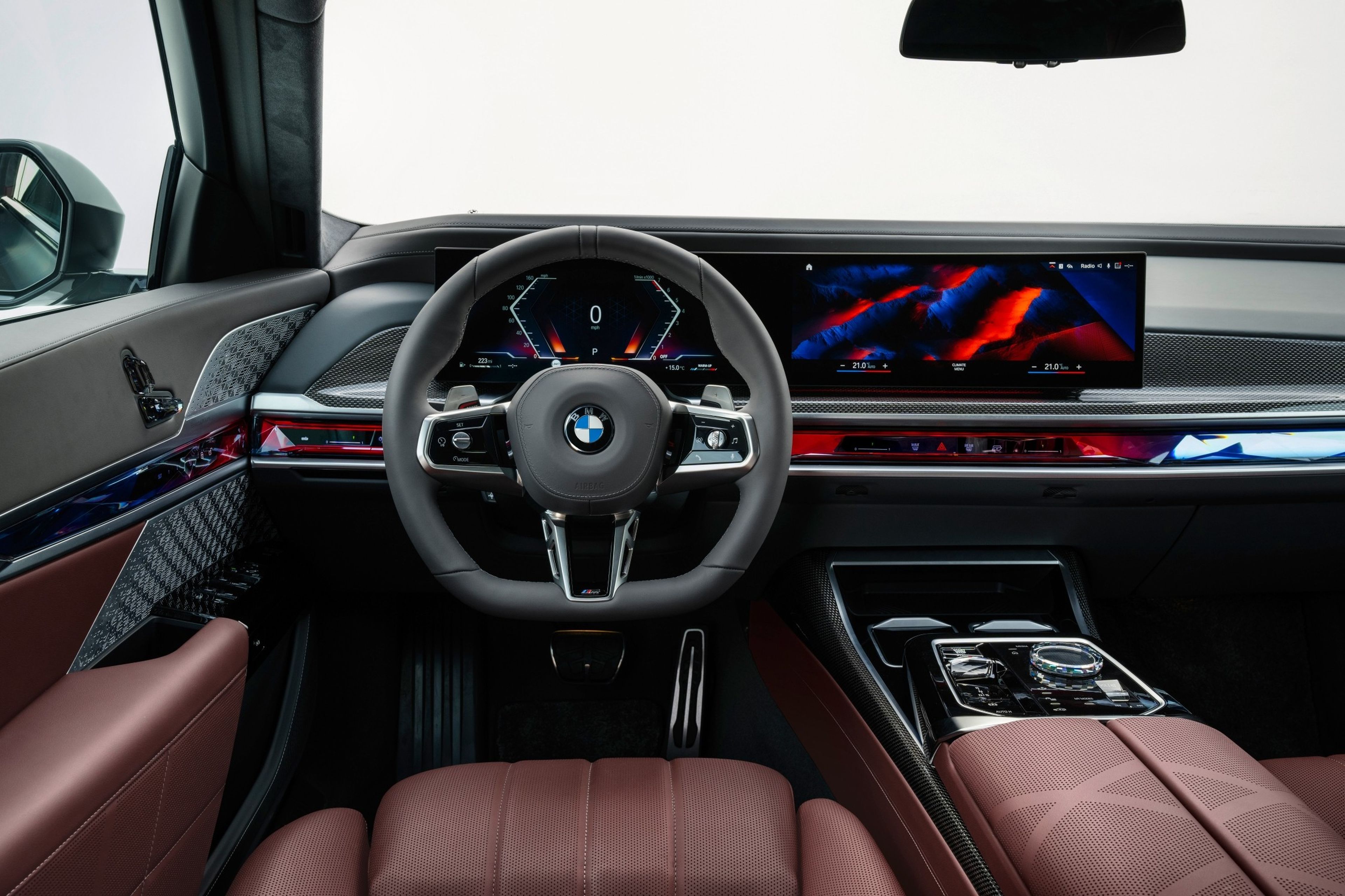 Interior del BMW Serie 7 2022