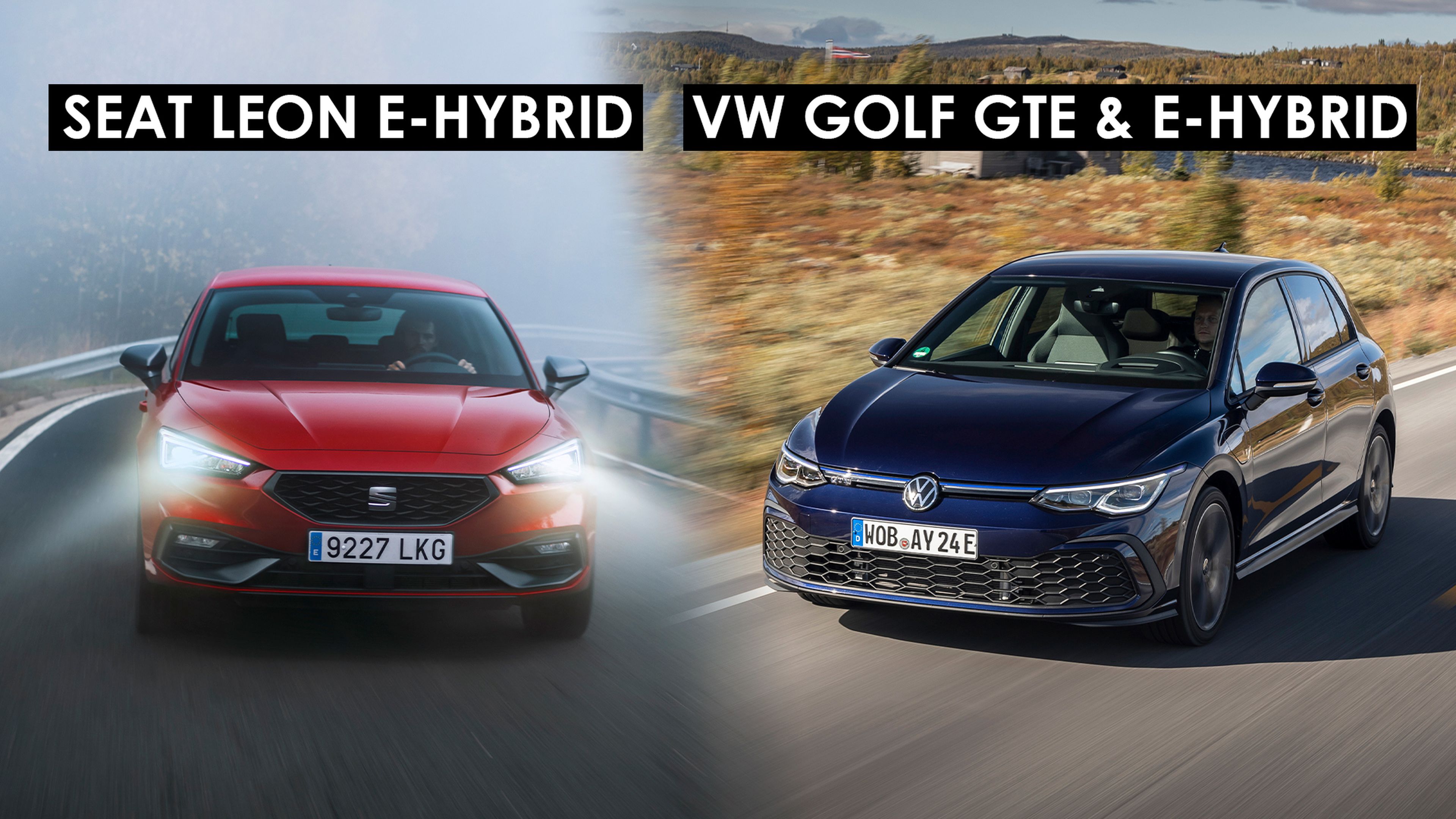 Seat León e-Hybrid y Volkswagen Golf GTE e-Hybrid