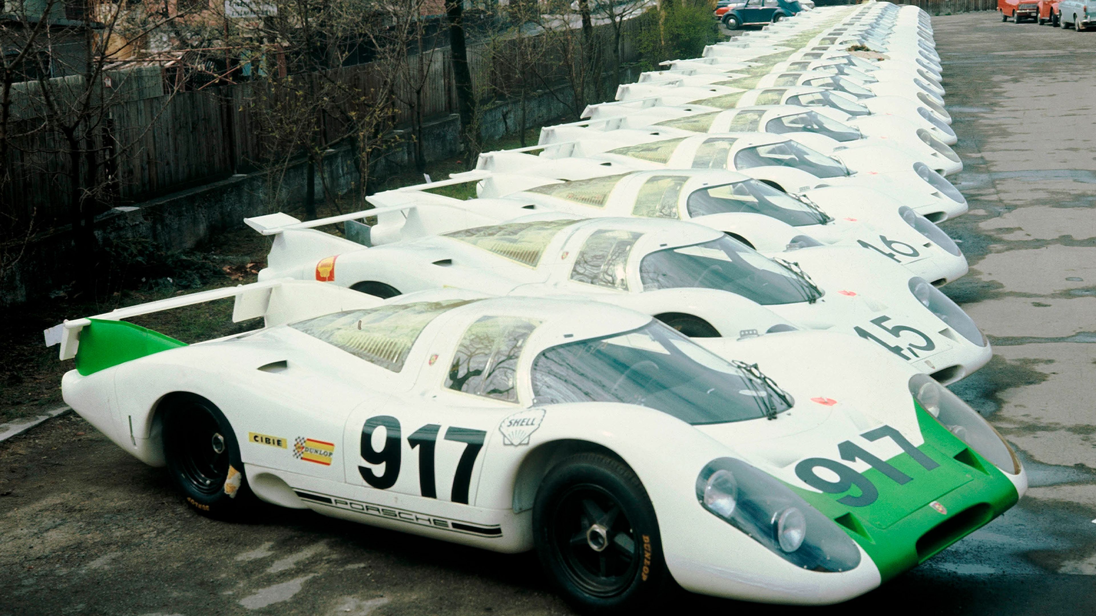 25 unidades iniciales construidas del Porsche 917.