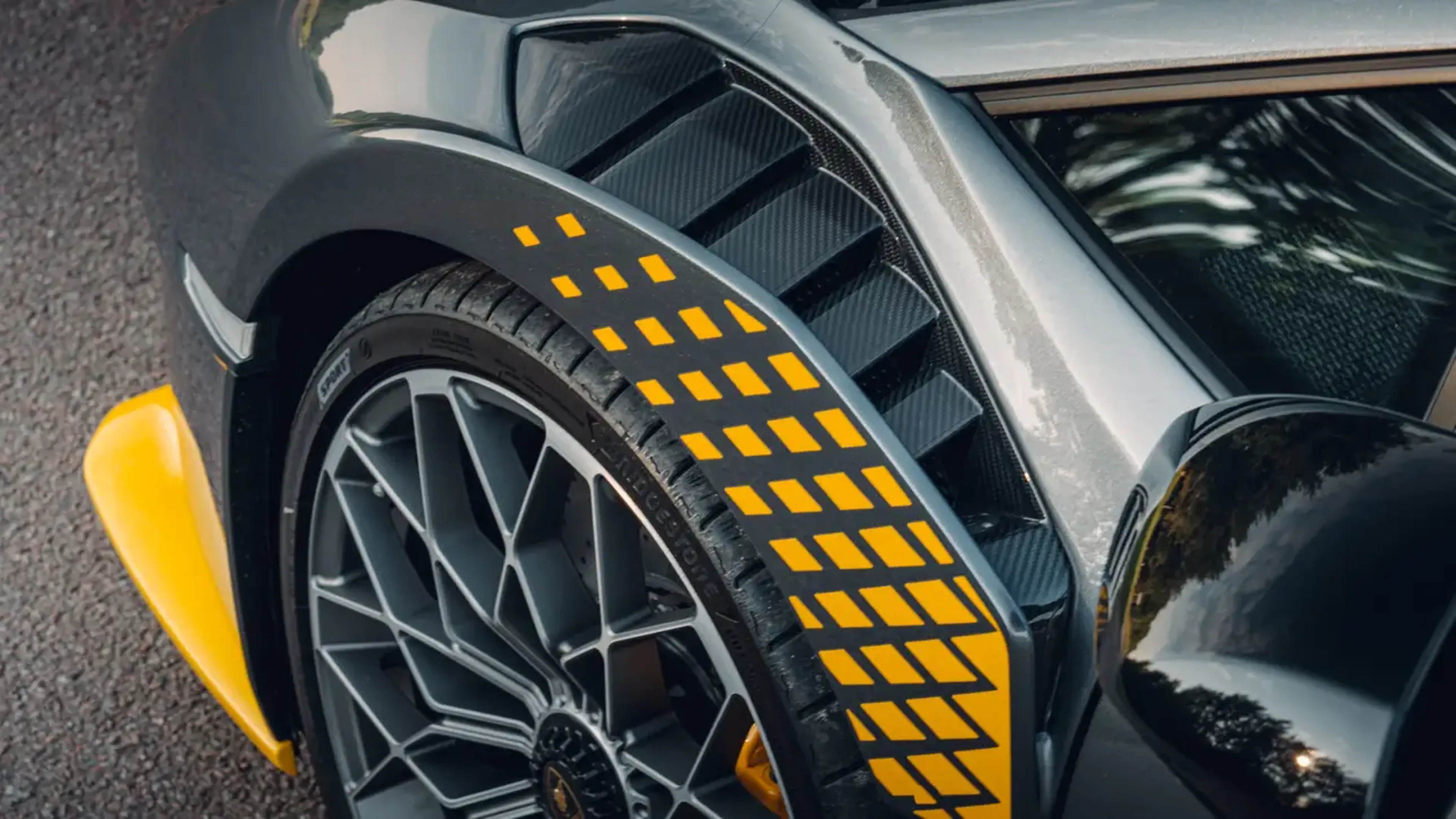 Detalles de carrocería del Lamborghini Huracán STO.