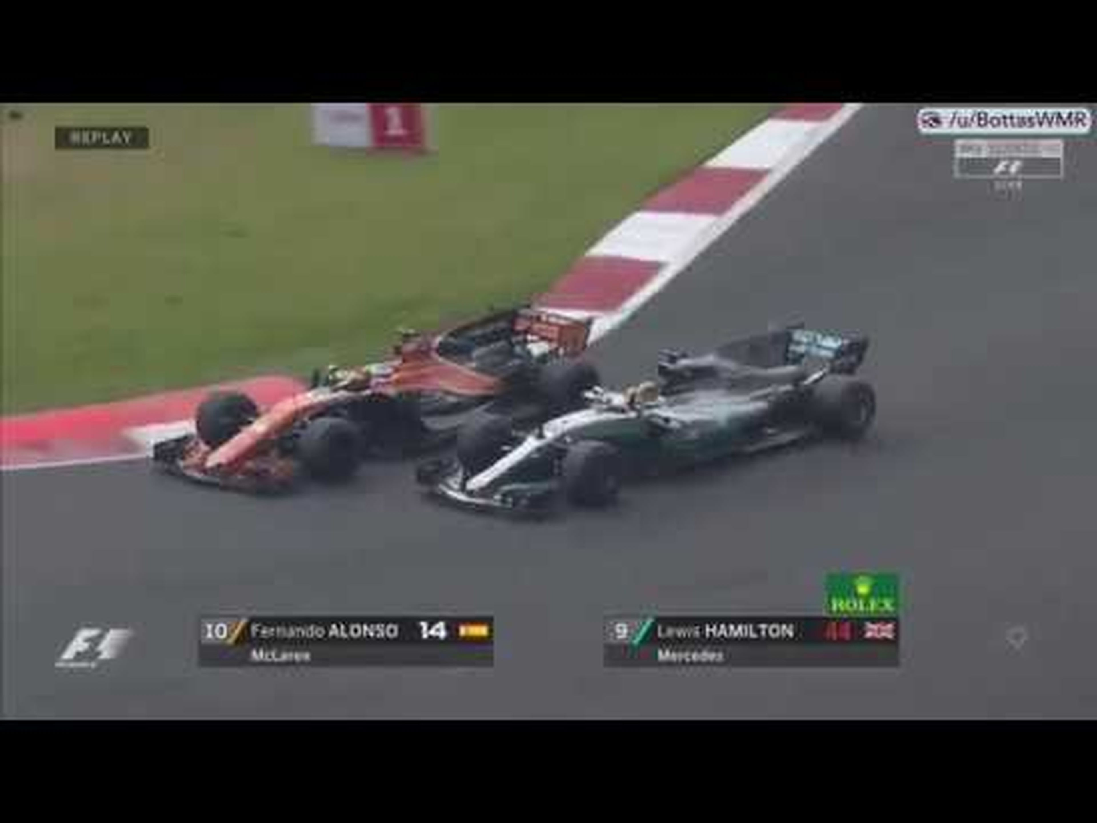 Alonso vs Hamilton - Mexico GP 2017