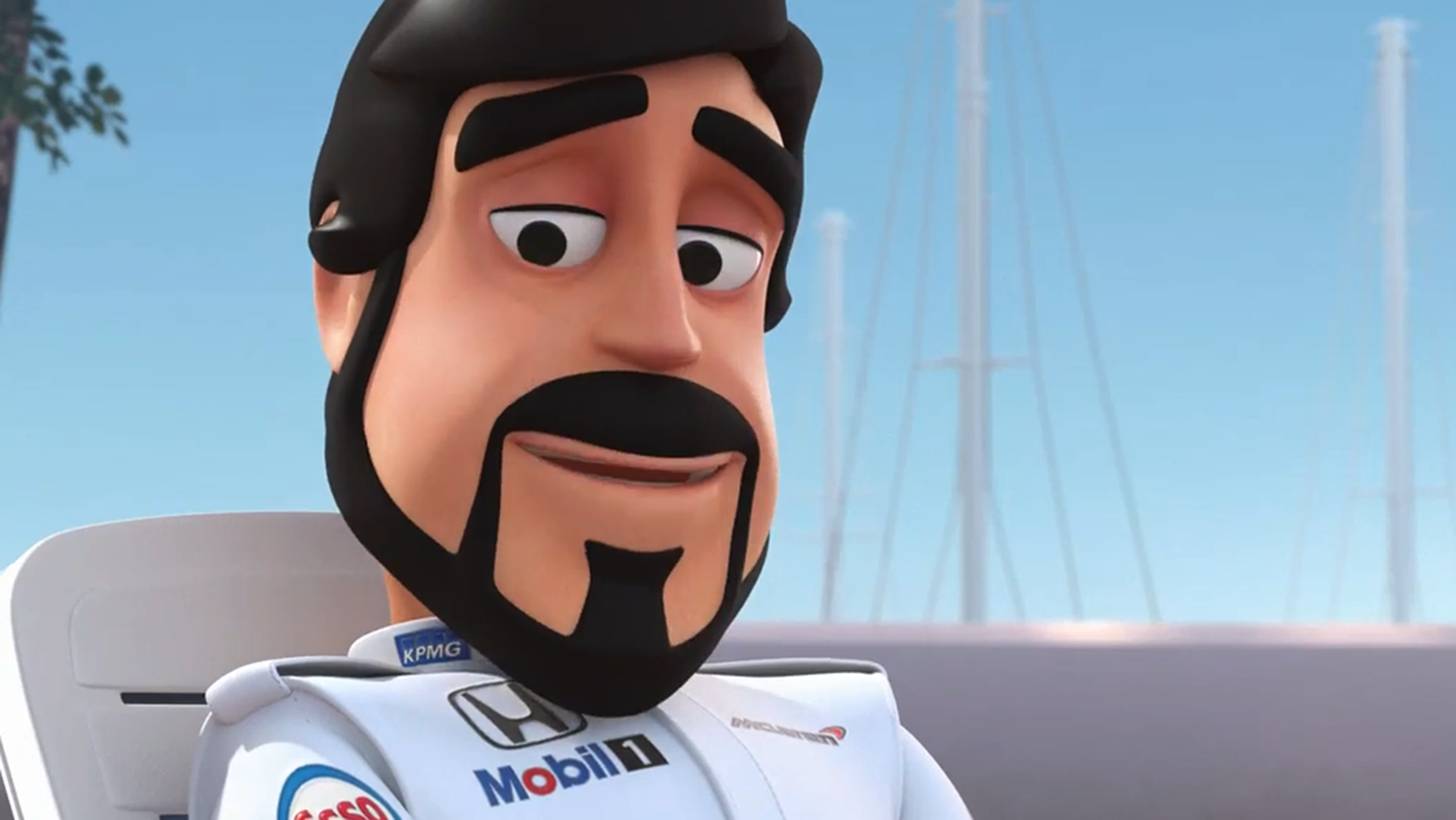 Fernando Alonso se hace actor... ¡de dibujos animados!