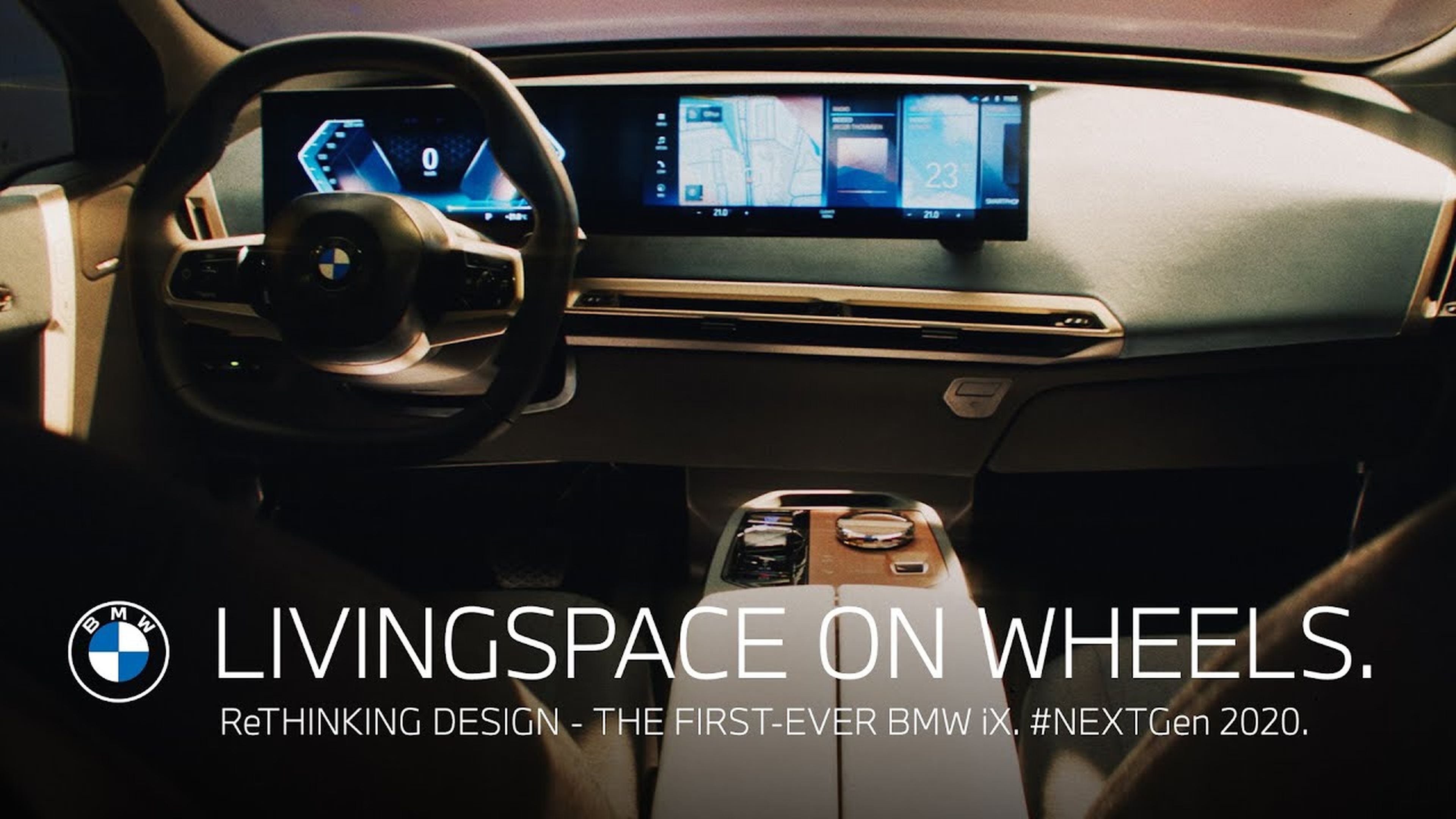 Livingspace on wheels - ReThinking Design. The first-ever BMW iX.