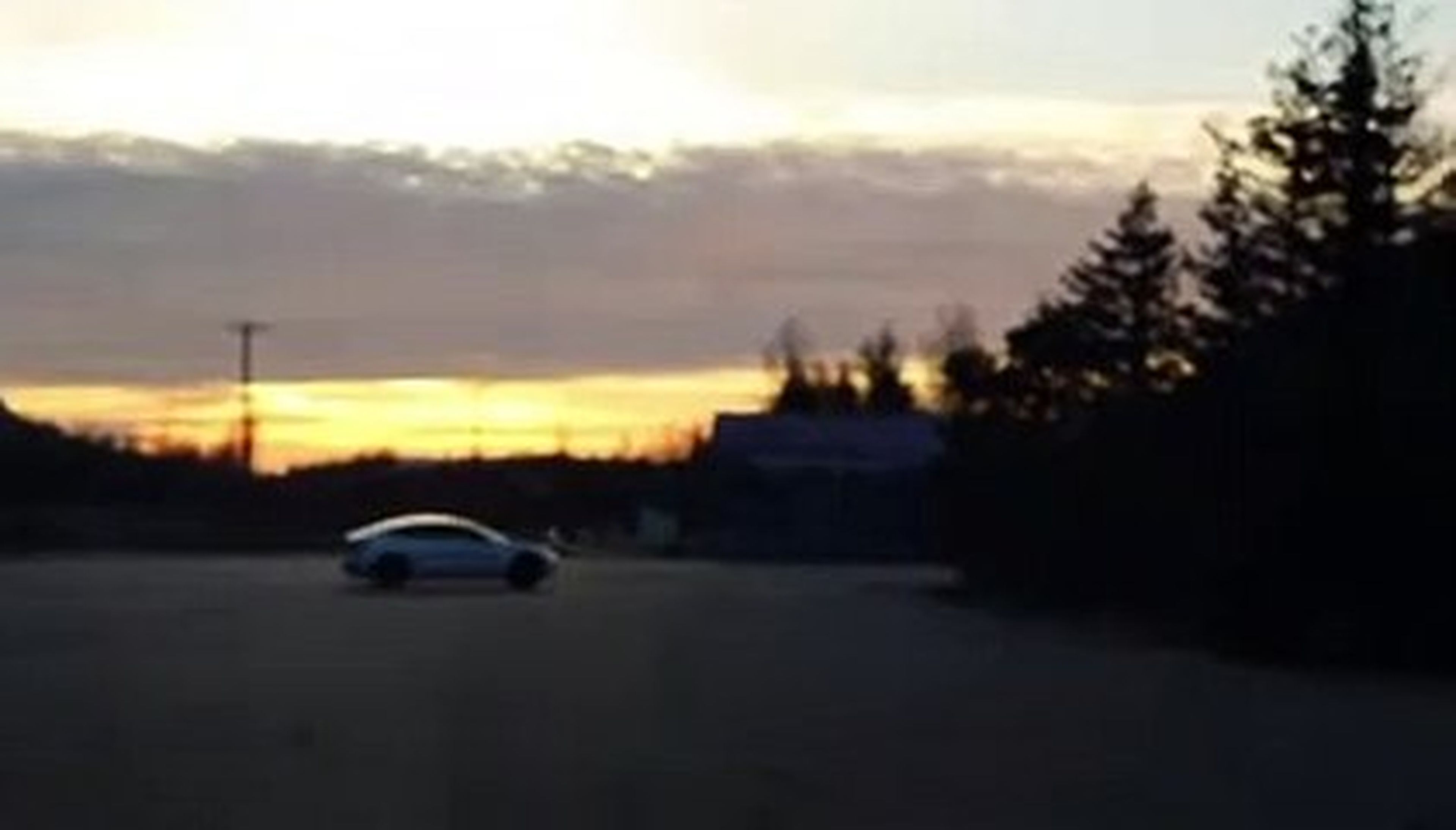 Tesla Model 3 drift