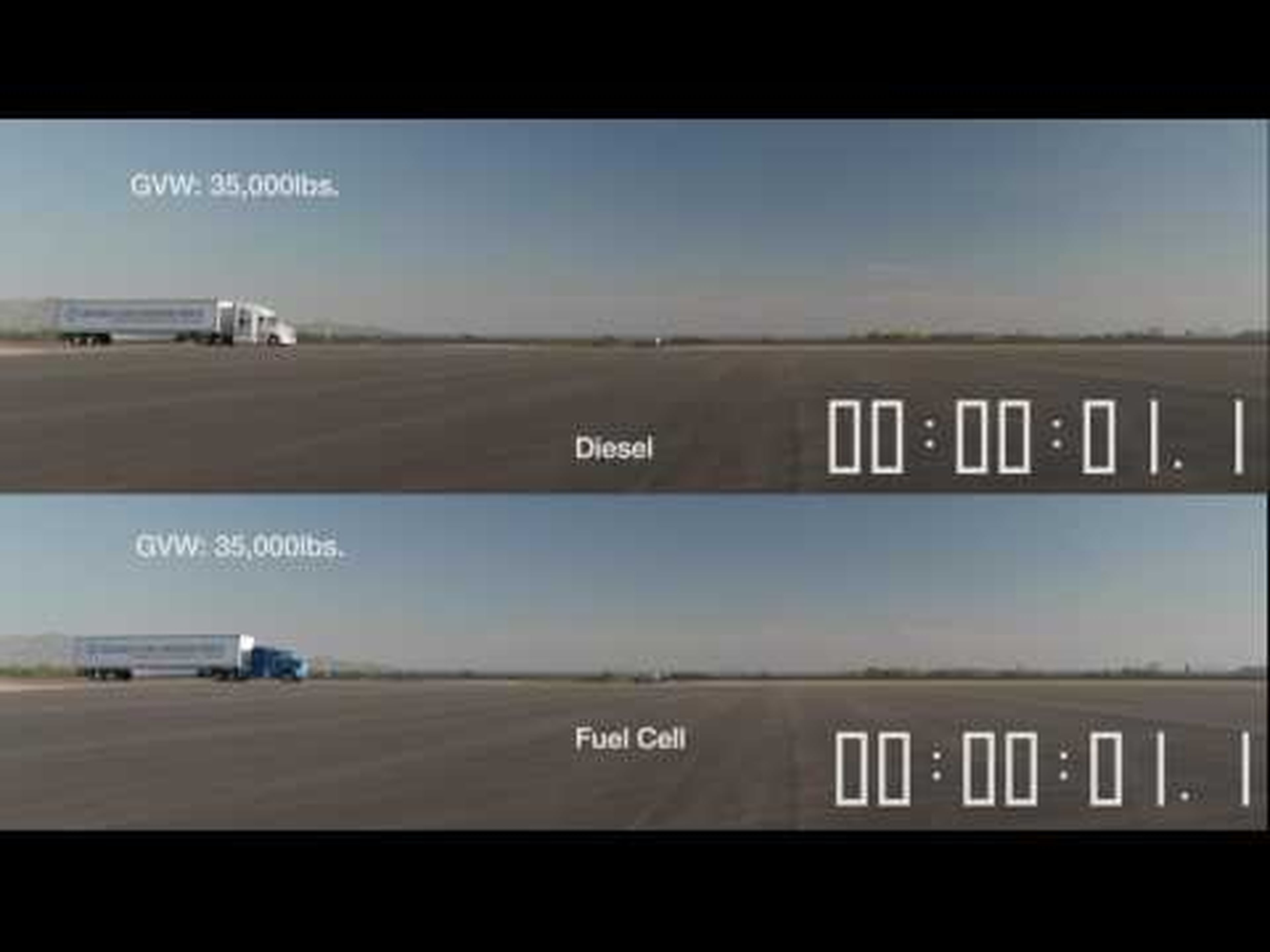 Toyota Portal Project Concept Hydrogen Truck vs. Diesel Truck