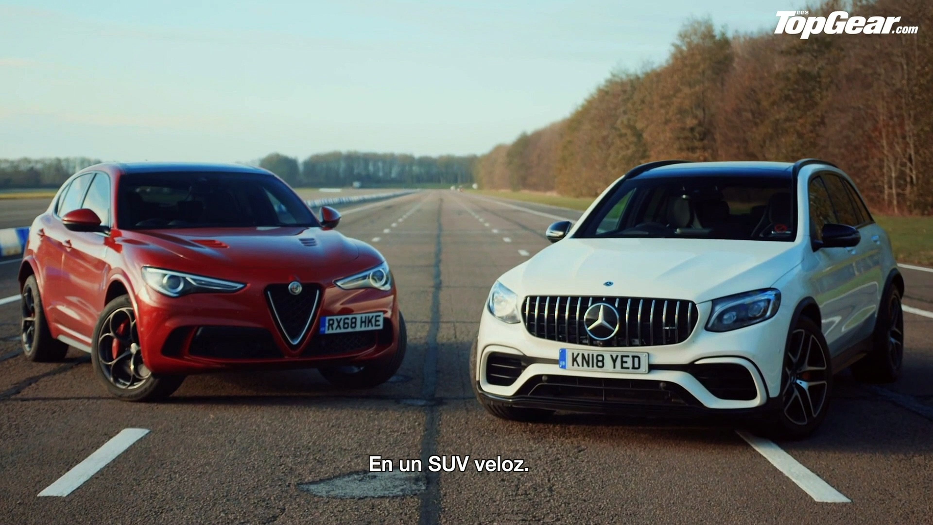 VÍDEO: Alfa Romeo Stelvio QV vs Mercedes GLC 63, ¿cuál acelera más?