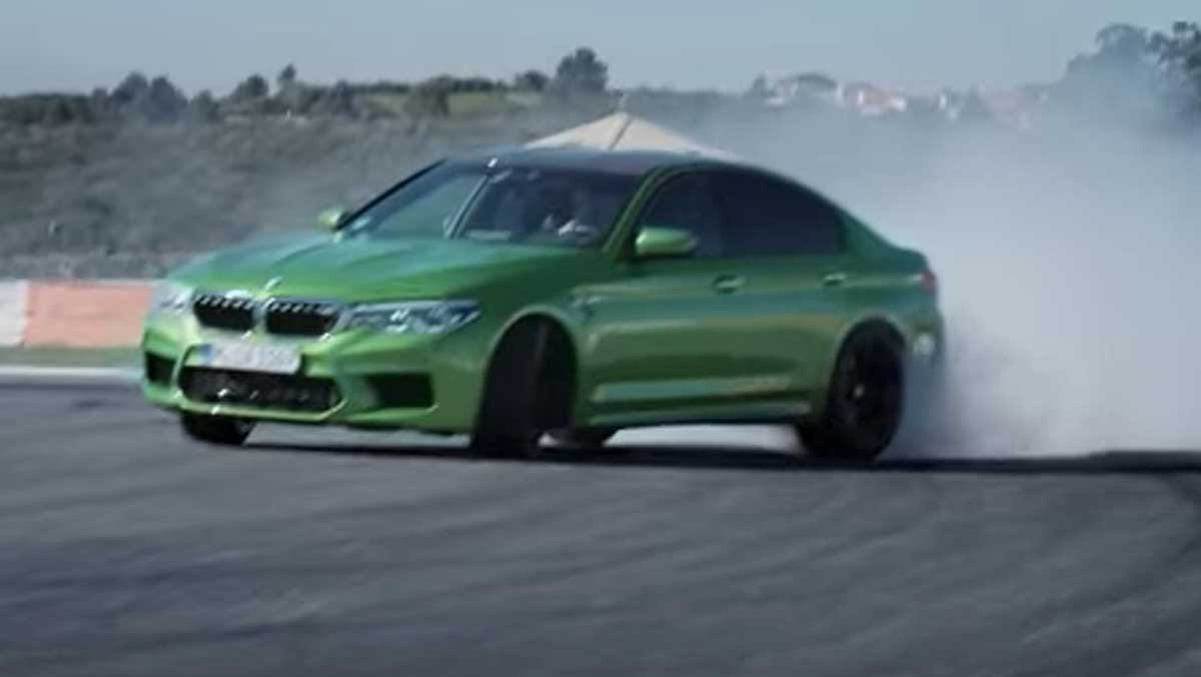 Vídeo: BMW M5 Java Green Metallic, ¿has visto a Hulk derrapando? [TG]