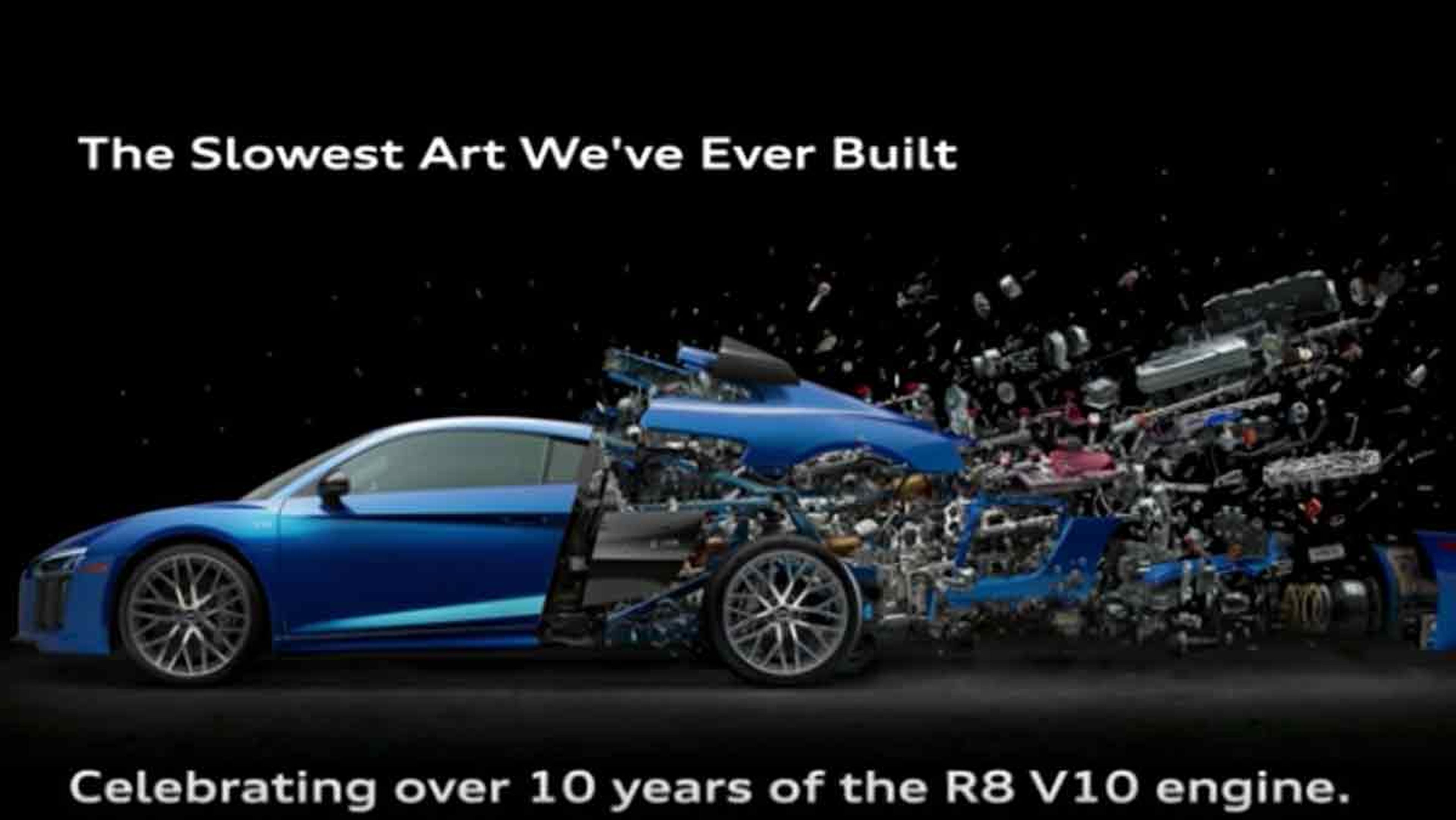 Vídeo: la desintegración de un Audi R8, arte a cámara lenta [TG]