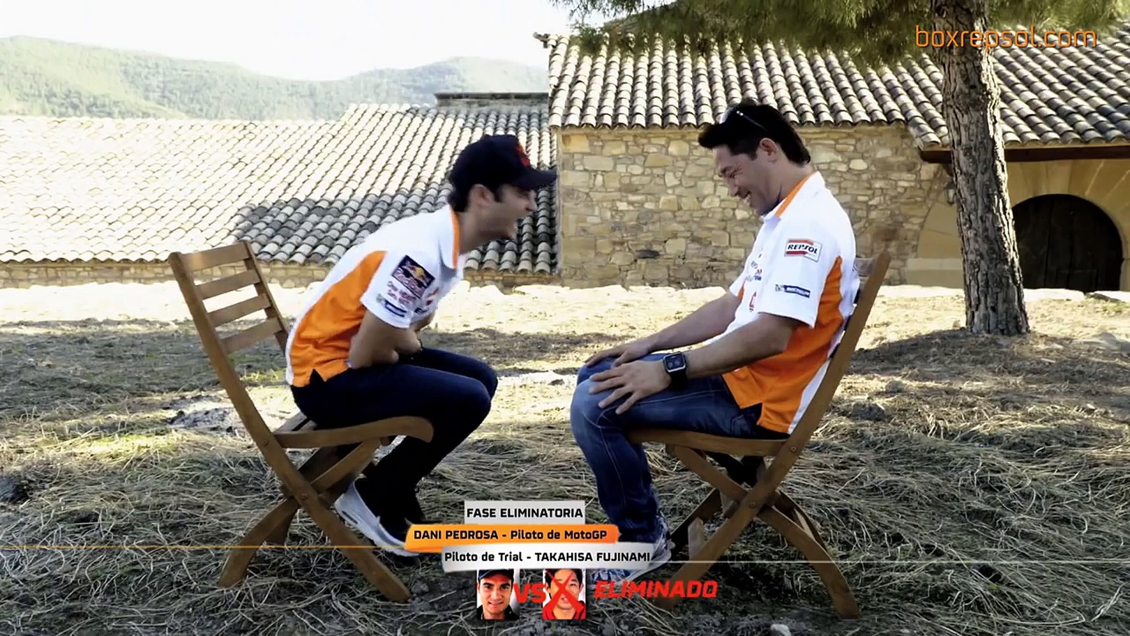 VÍDEO: ¿Márquez y Pedrosa a prueba de risas? Pierden seguro... [TG]