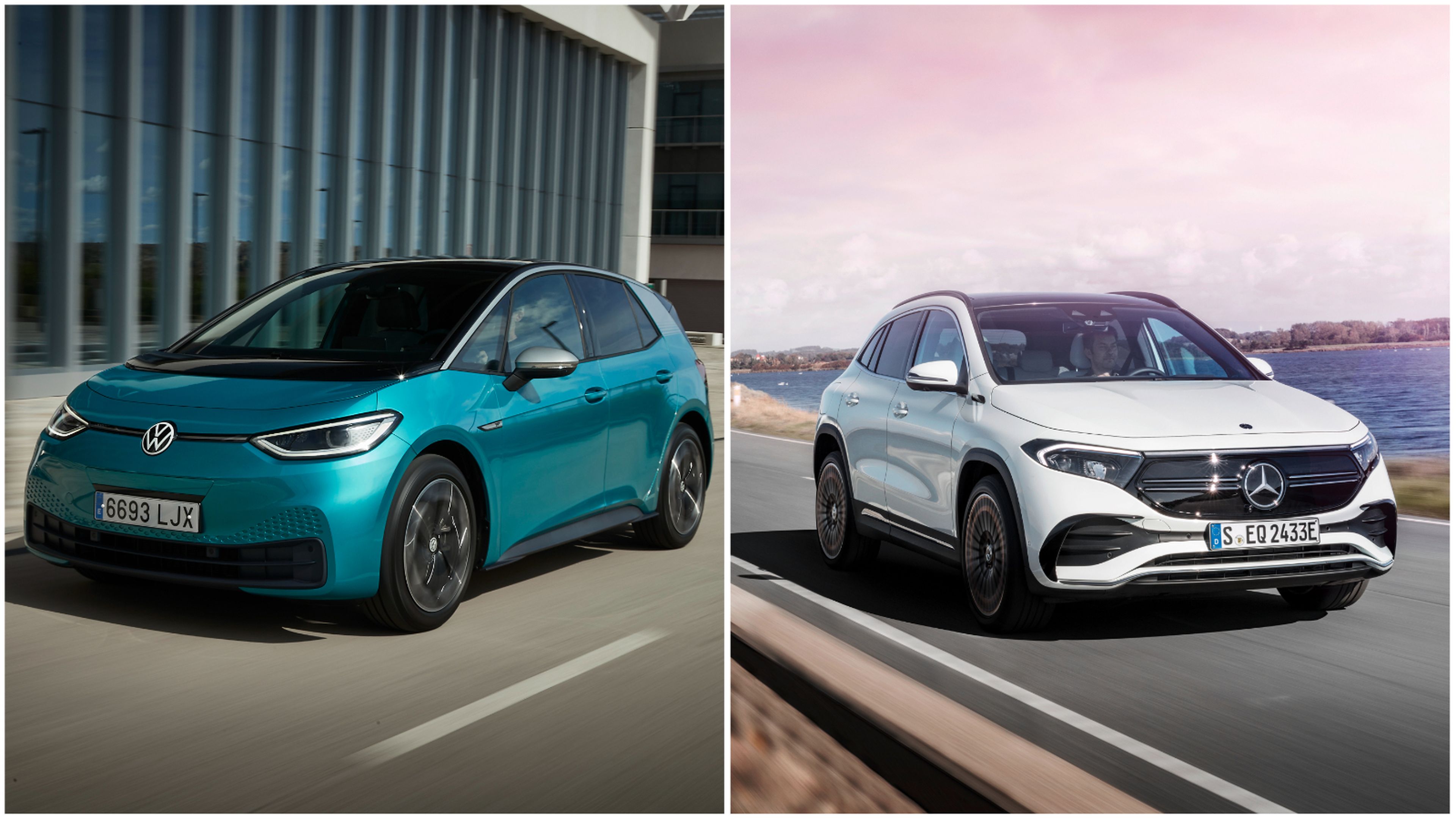 Mercedes y Volkswagen: ¿quién tiene coches eléctricos con menos consumo?