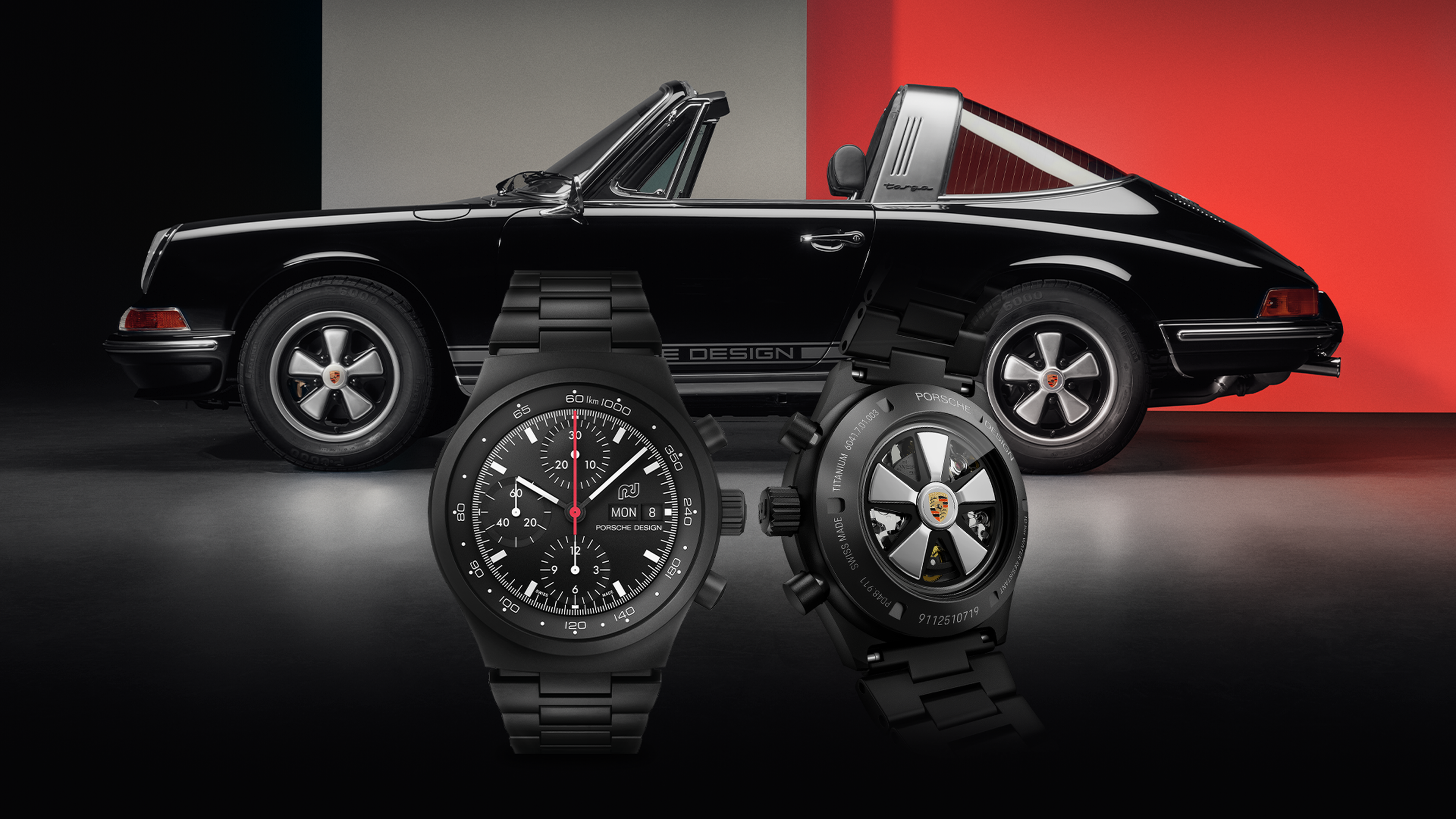 Reloj Chronograph 1 de Porsche Design inspirado en el 911 Targa restaurado