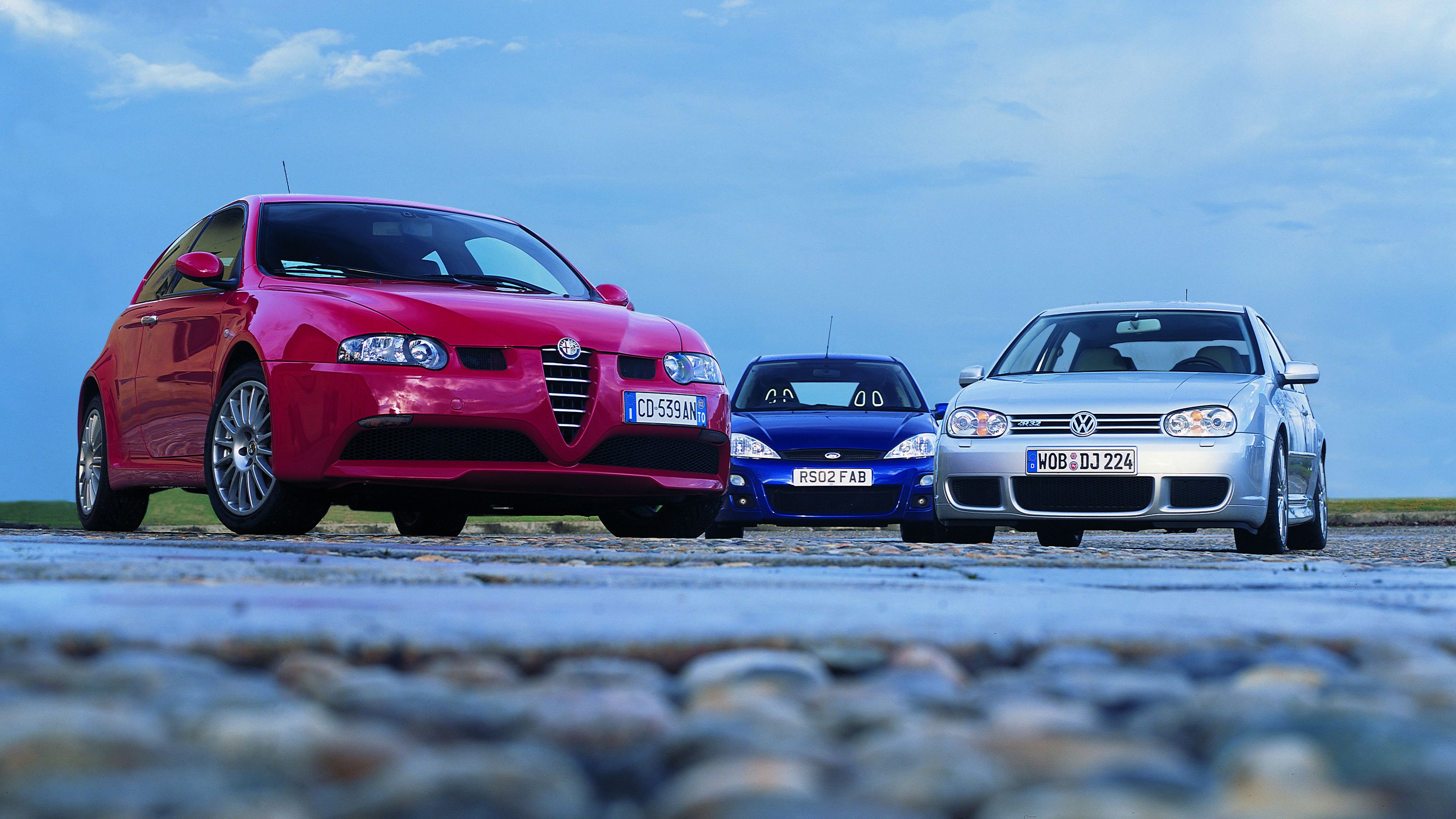 Alfa 147 GTA, Ford Focus RS y Volkswagen Golf R32