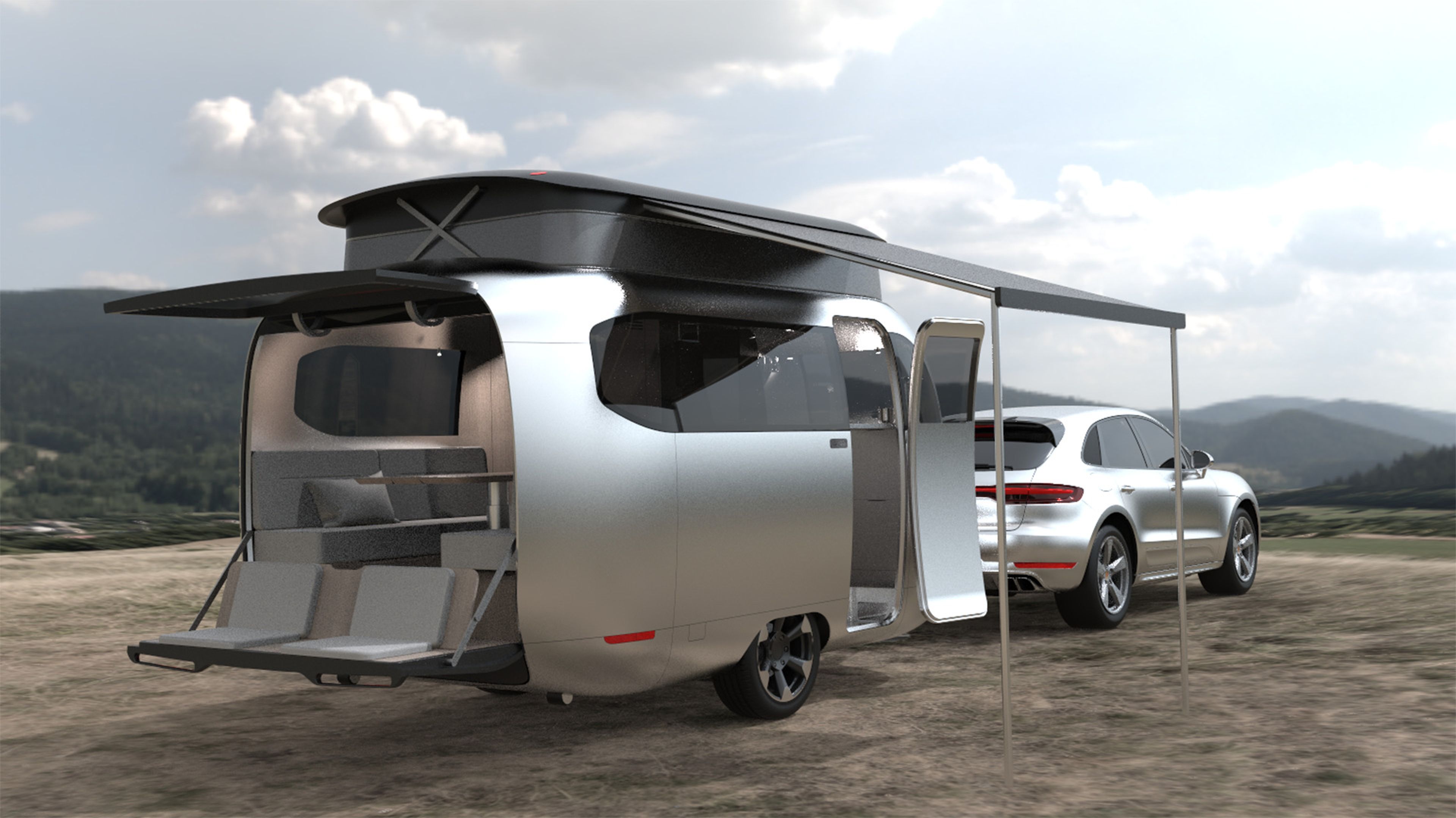Caravana Airstream Studio F.A. Porsche Concept Travel Trailer