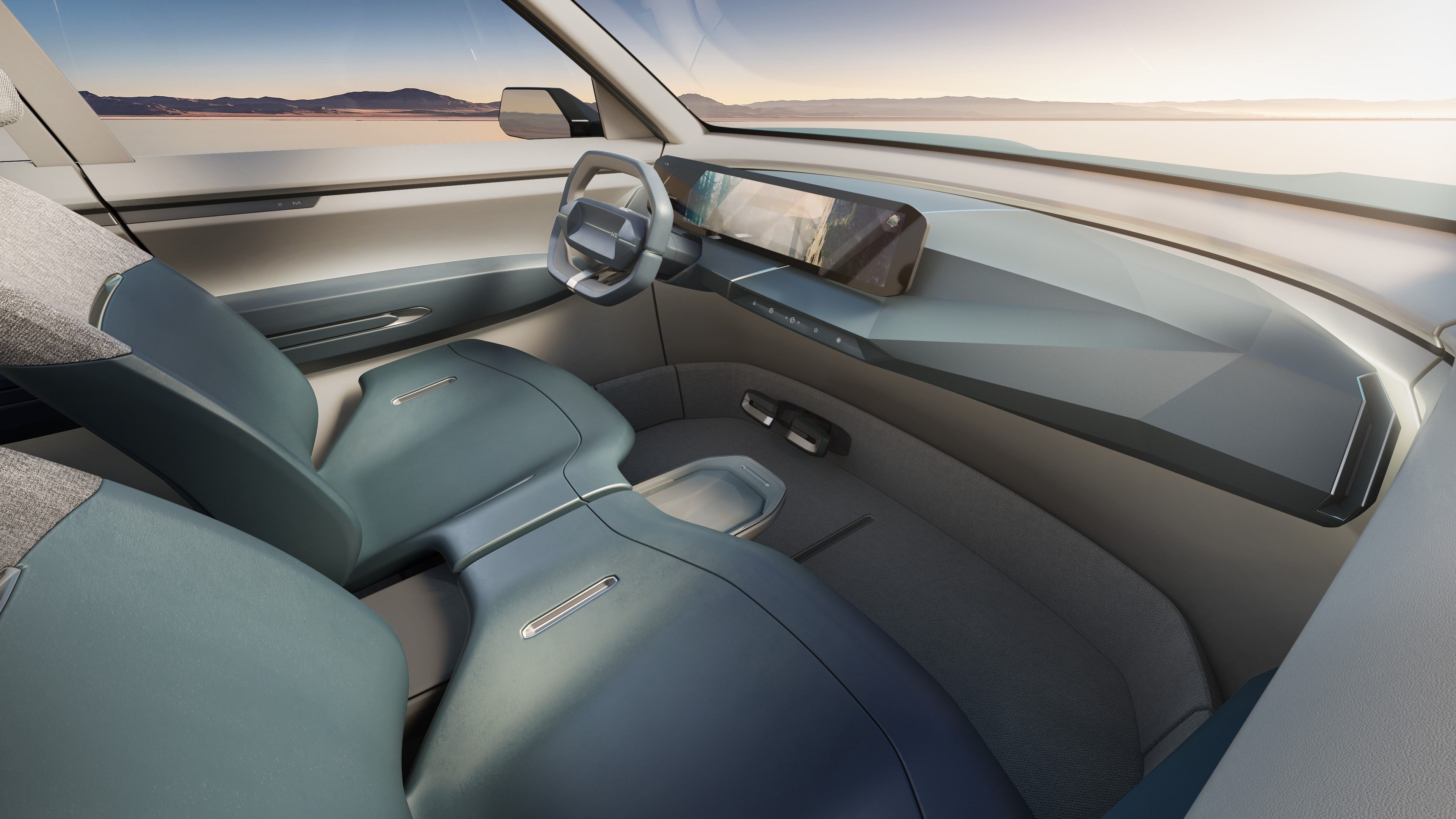 Interior del Kia EV5 Concept