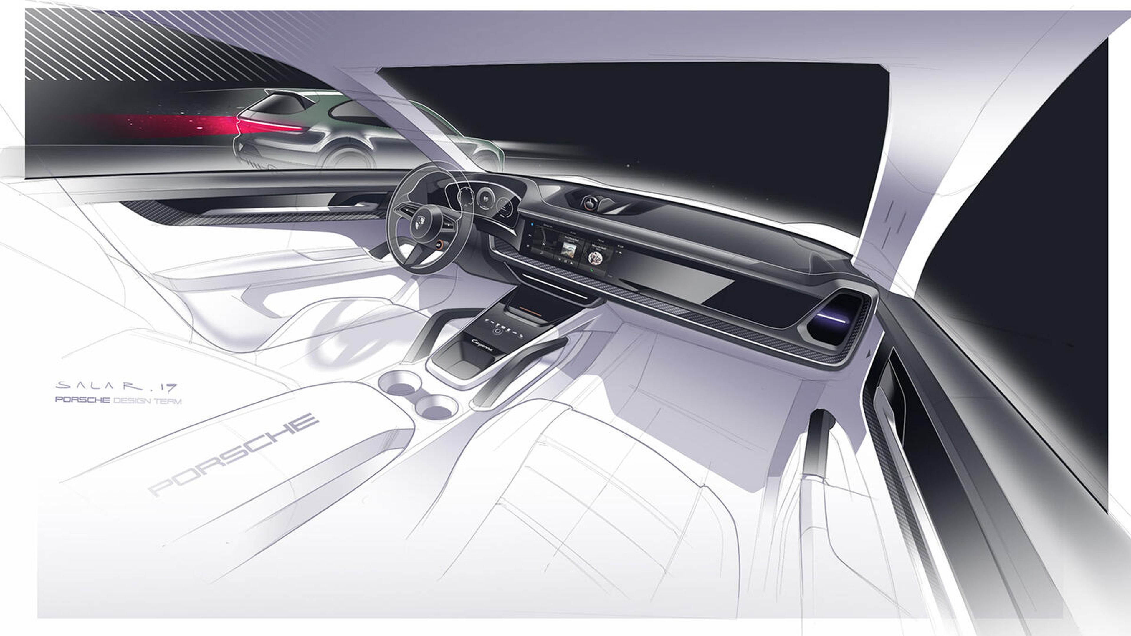 Interior del nuevo Porsche Cayenne 2023