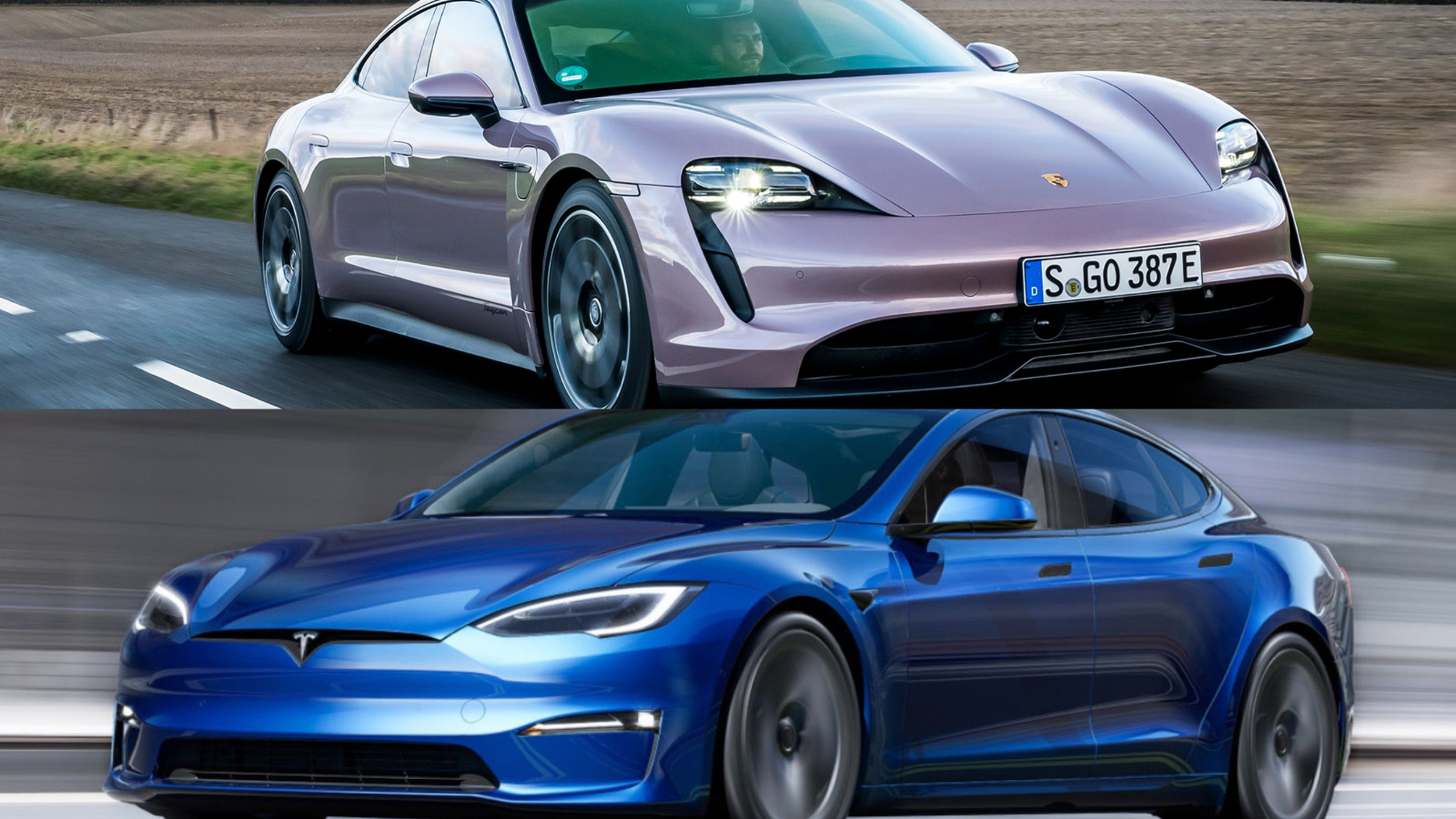 Porsche Taycan vs Tesla Model S