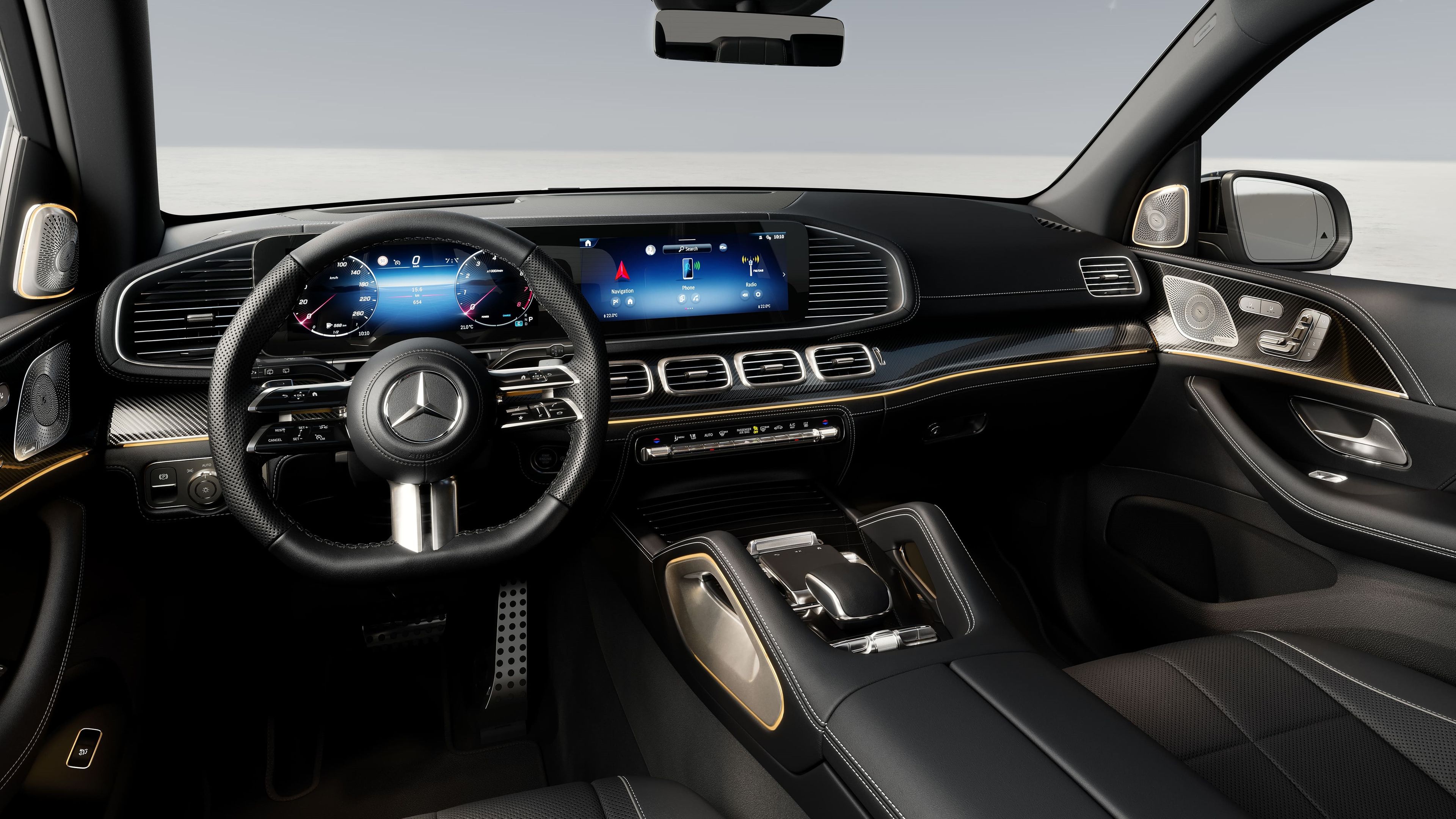 Interior del Mercedes-Benz GLS 2023