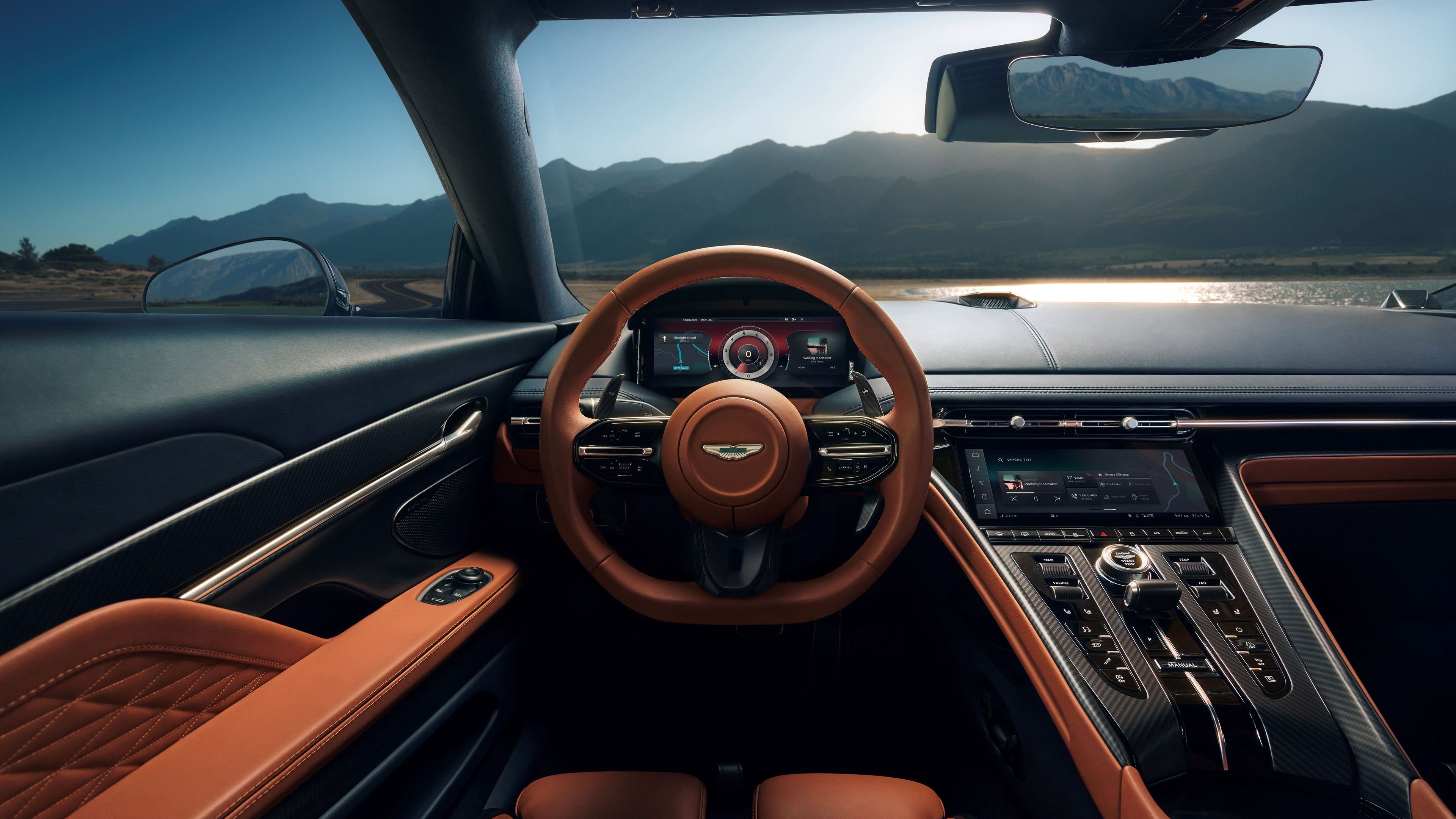 Interior del Aston Martin DB12