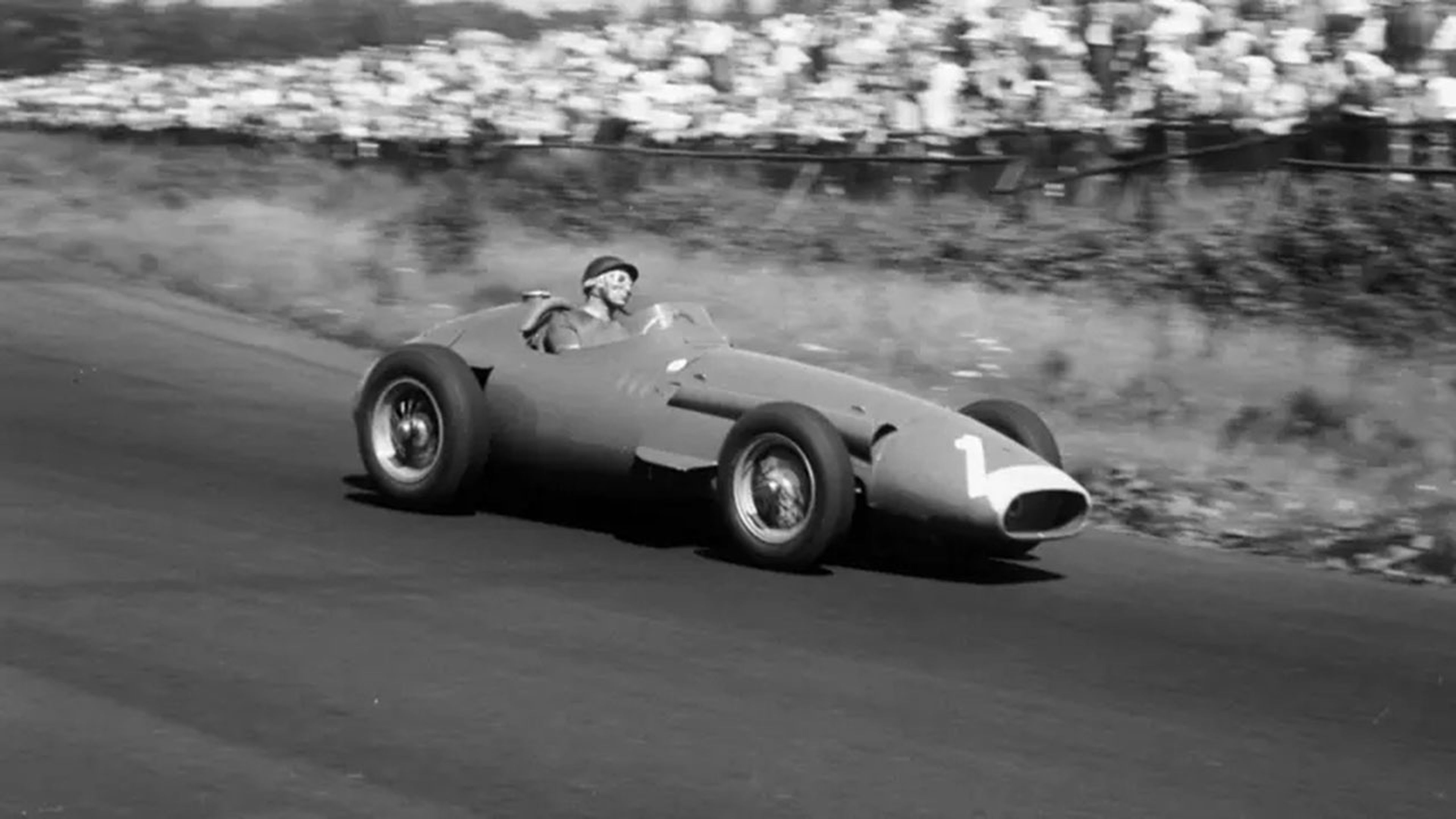 Fangio, en el GP de Alemania en 1957. (Fotografía: Motorsport Images/LAT)