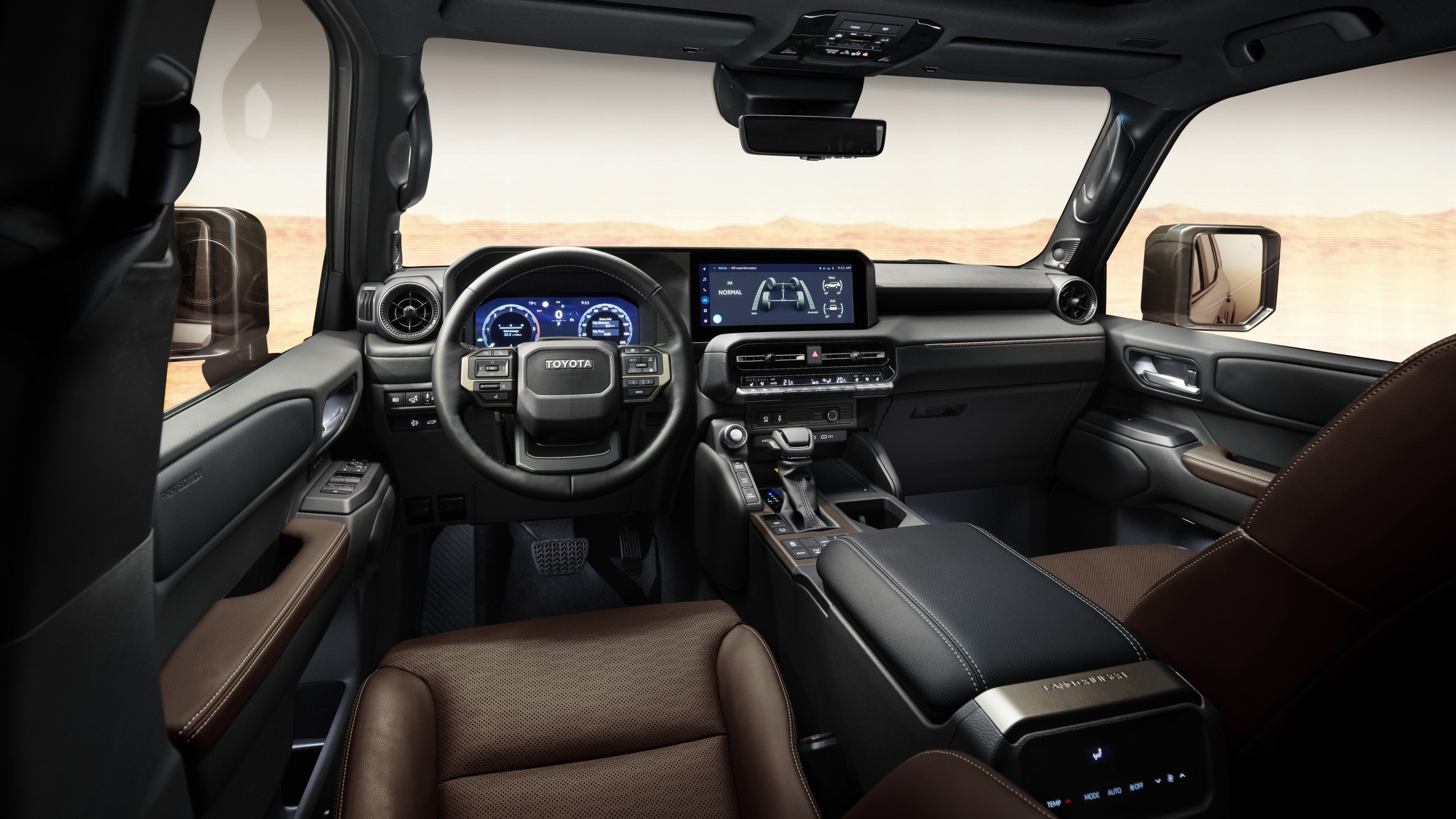 Interior del Toyota Land Cruiser 2024 First Edition