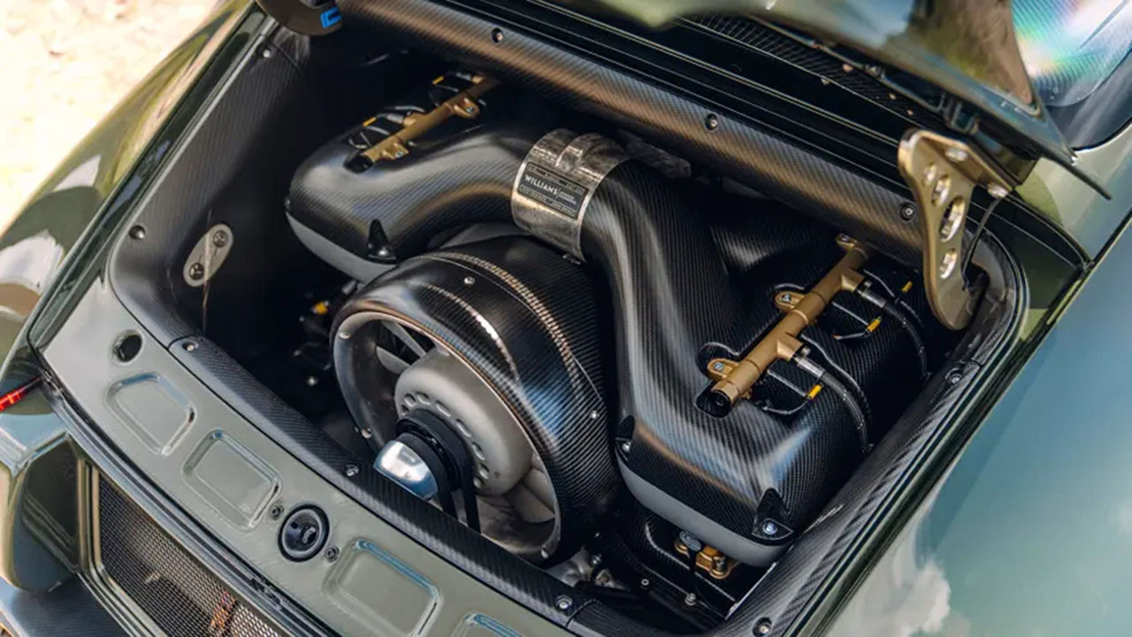 motor Porsche 911 de Singer (seis cilindros)