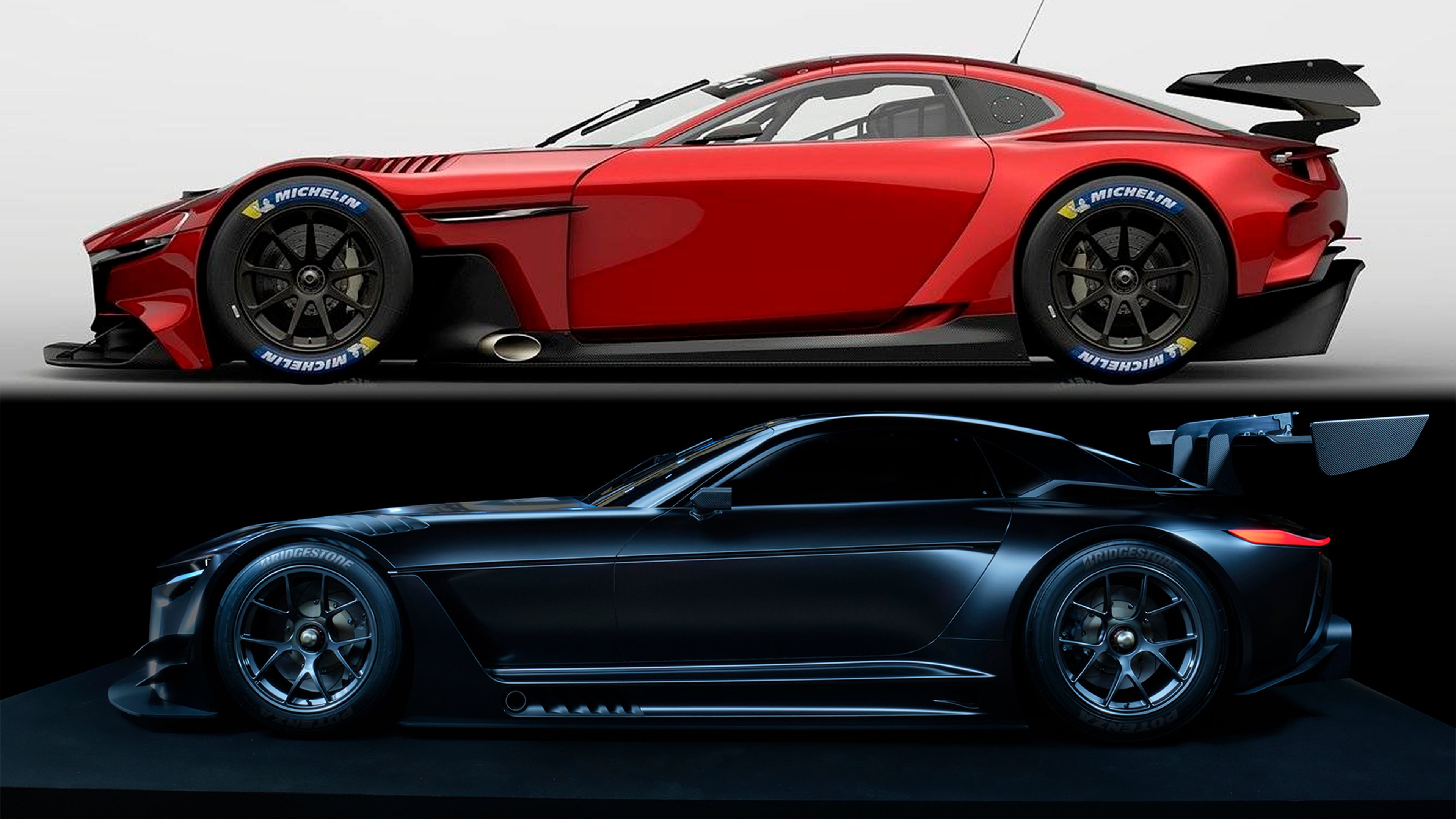 Mazda RX-Vision y Toyota GR GT3