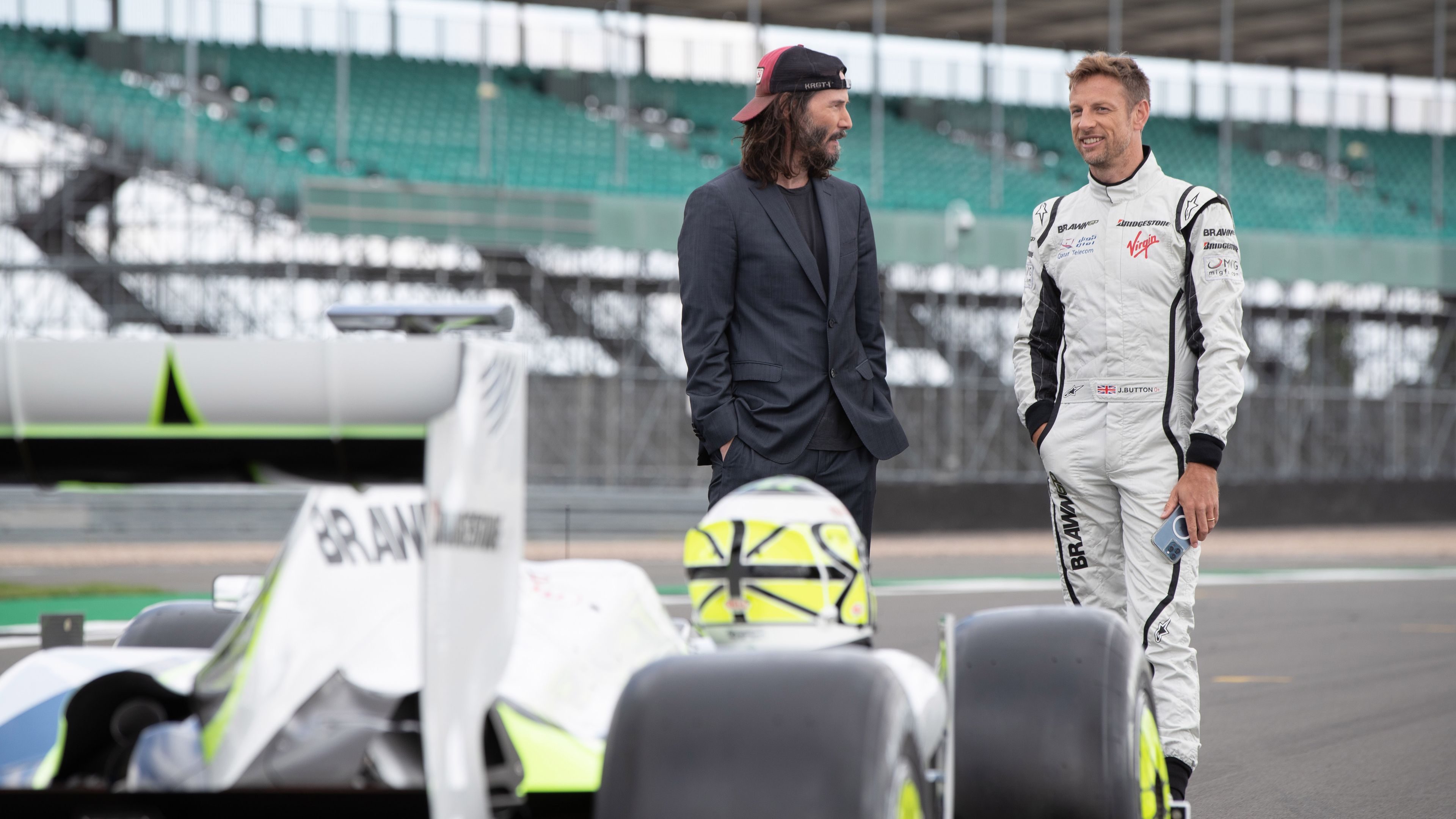Keanu Reeves y Jenson Button en el documental de Brawn GP