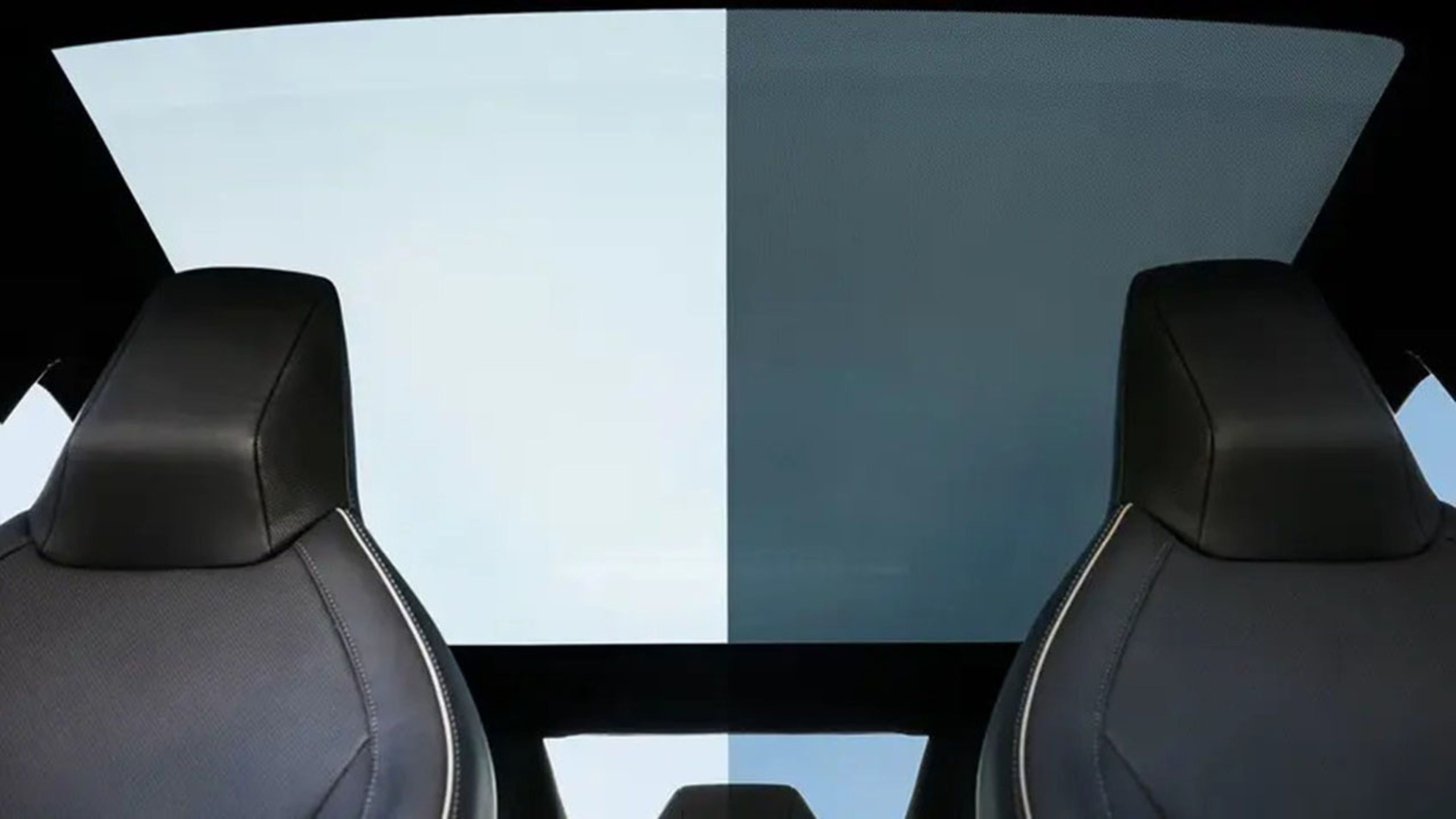 sombrilla del techo de cristal del Tesla Cybertruck