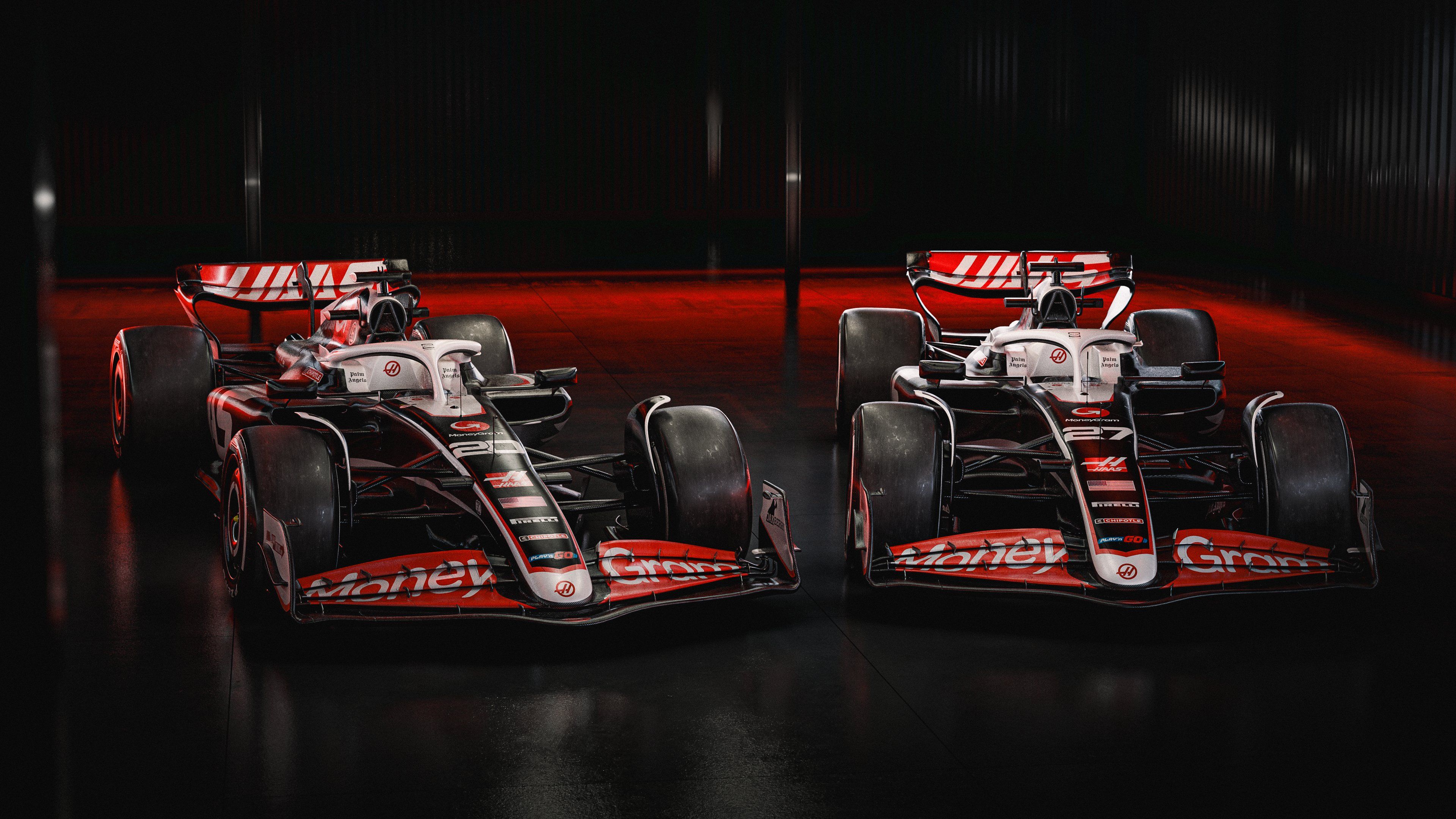 Haas VF24 ya se ha desvelado la decoración del primer coche de F1