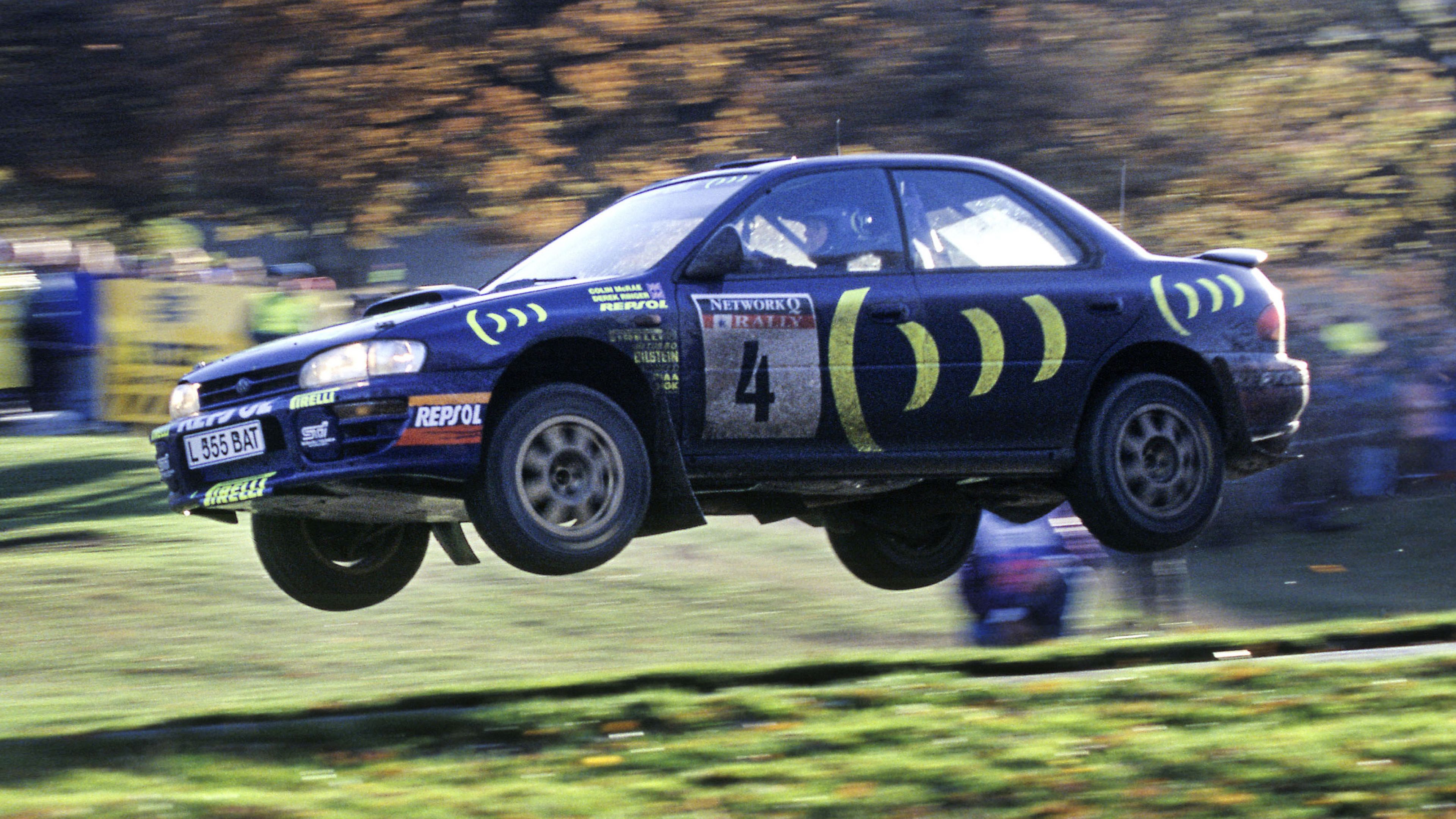 Colin McRae en un Subaru Impreza del WRC