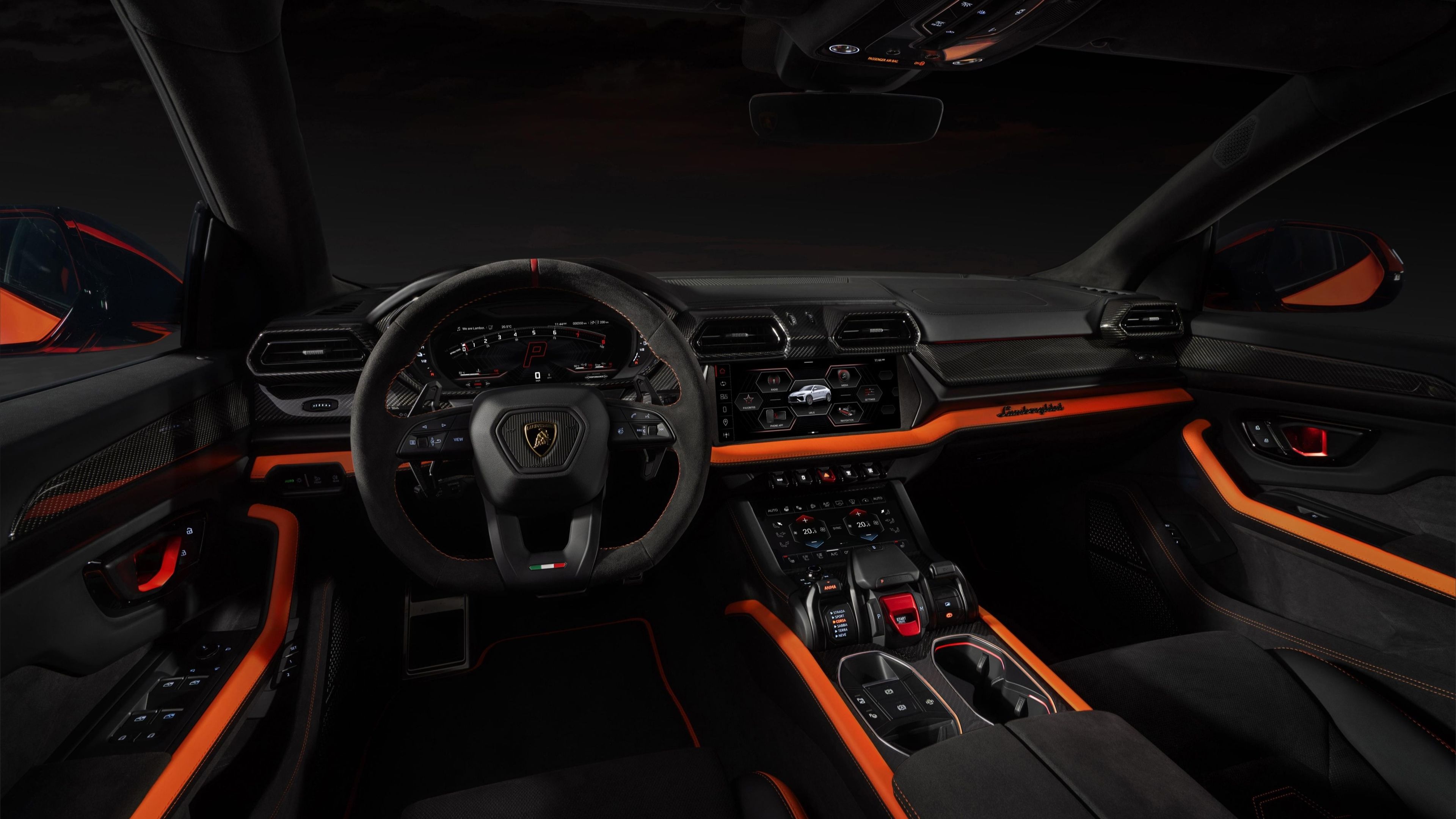 Interior del Lamborghini Urus SE