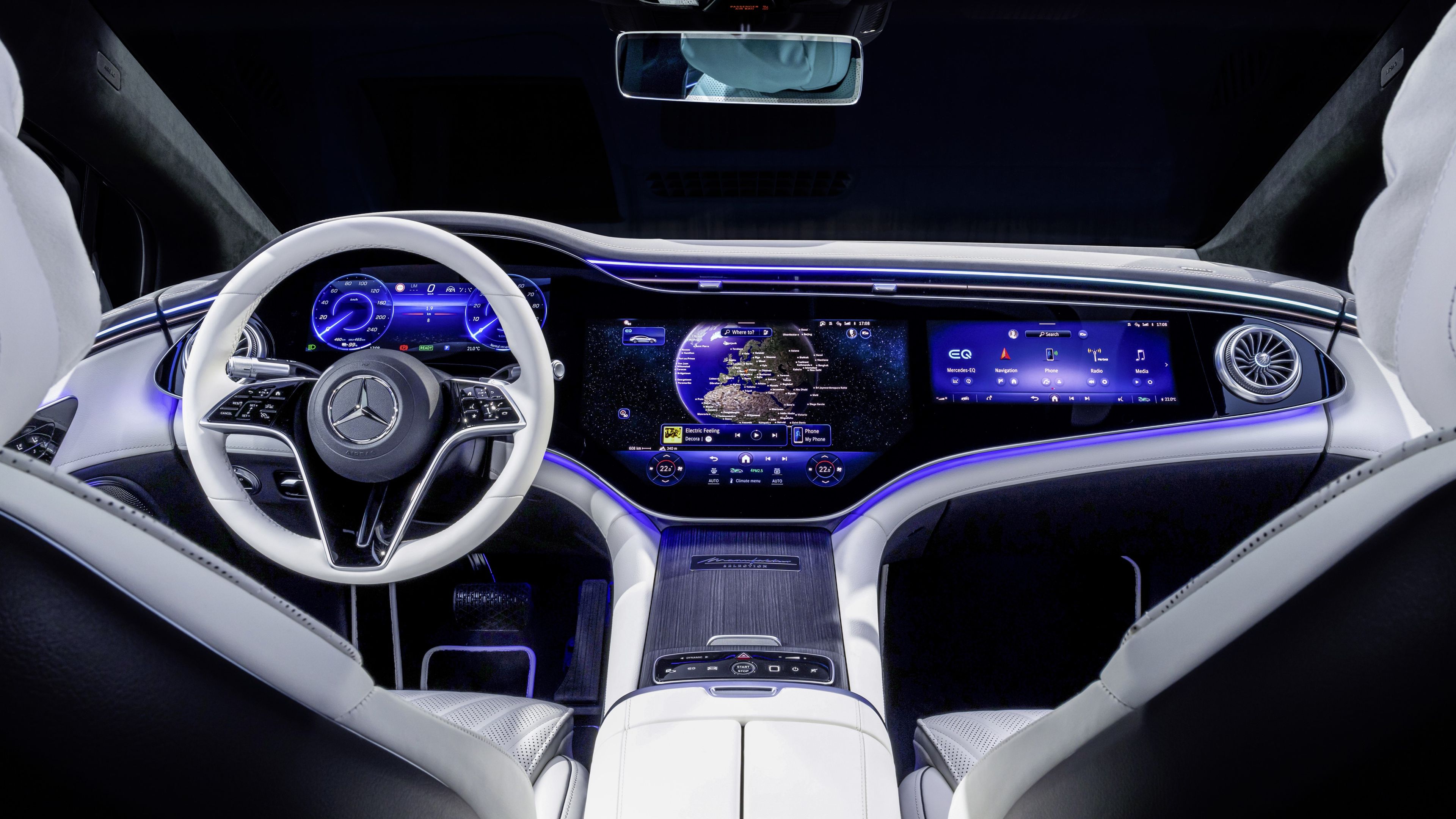 Interior del Mercedes EQS 2024