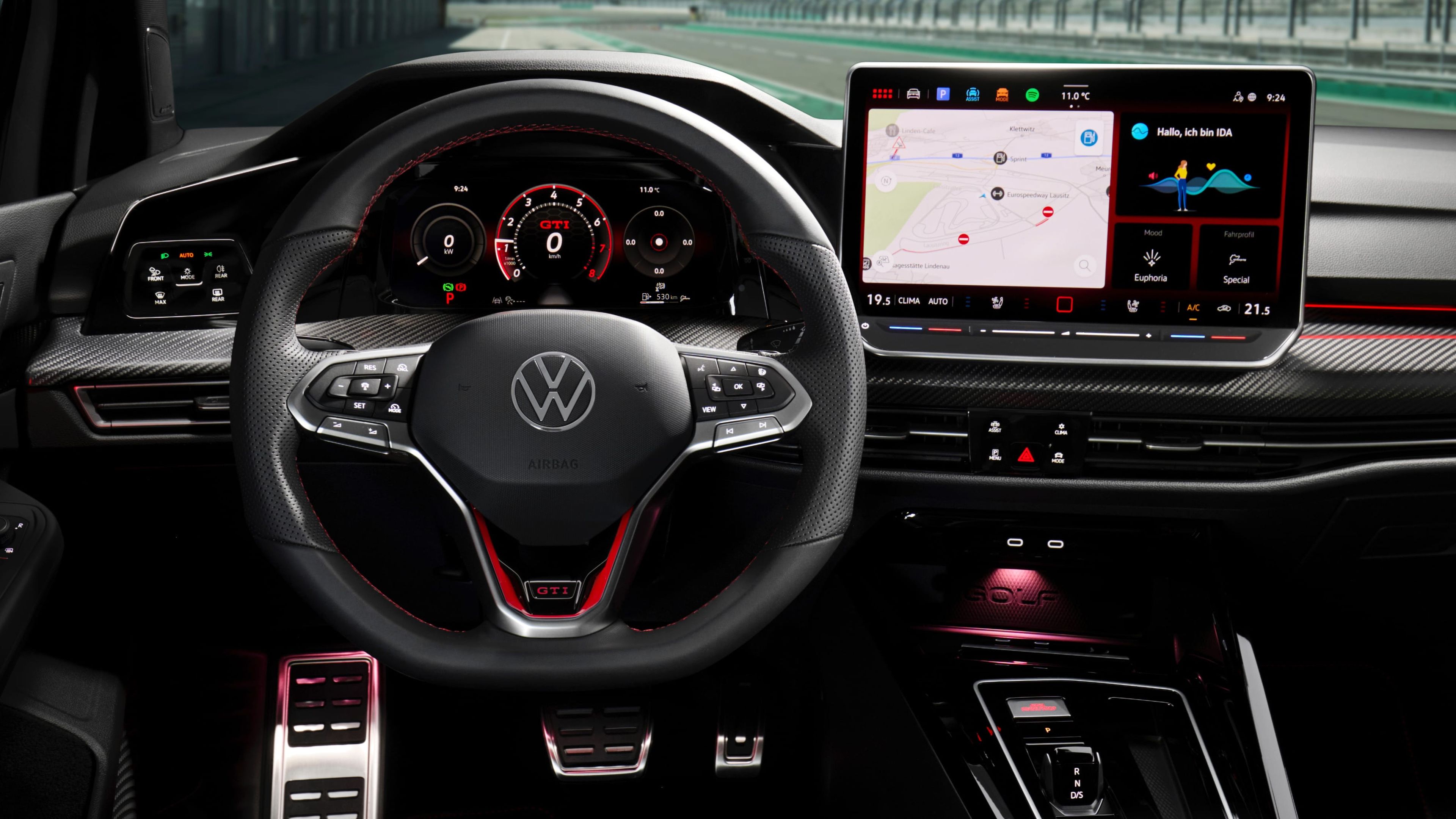 Interior del Volkswagen Golf GTI Clubsport 2024