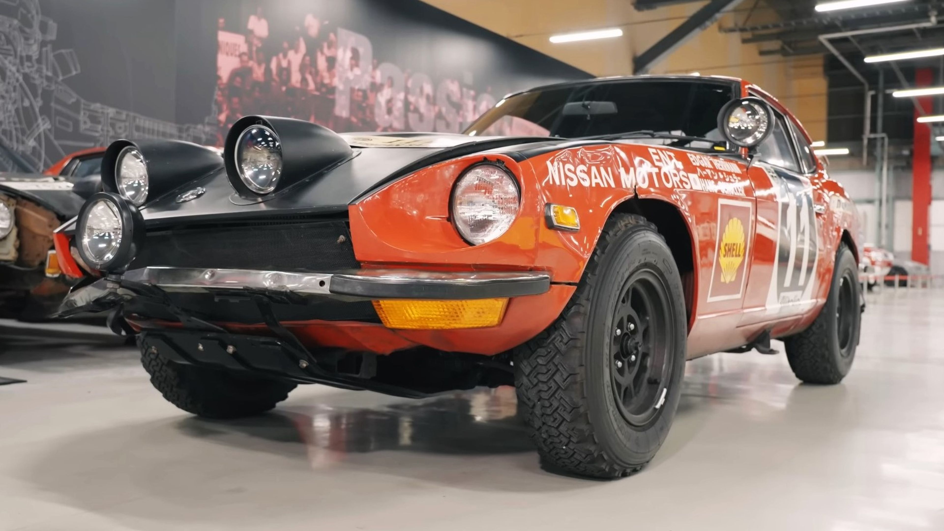 Datsun 240Z ganador del Rally Safari 1971