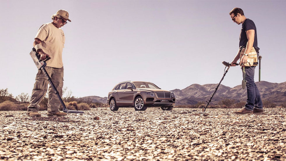 Bentley Bentayga buscando oro
