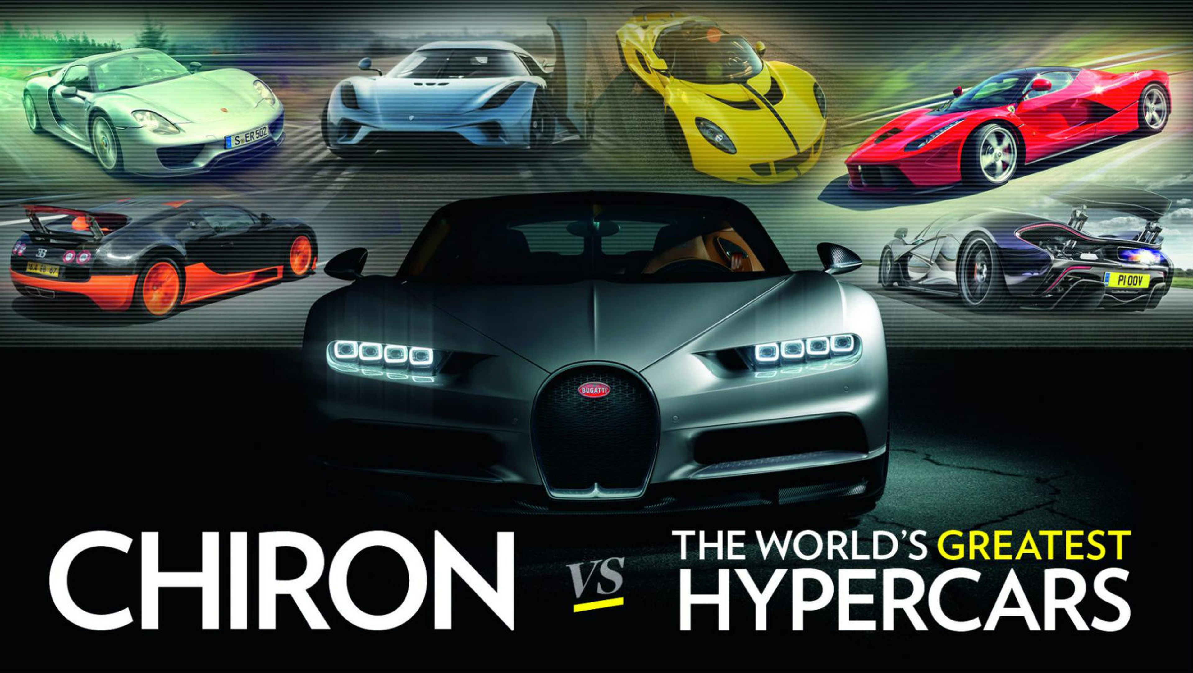 El Bugatti Chiron y sus rivales
