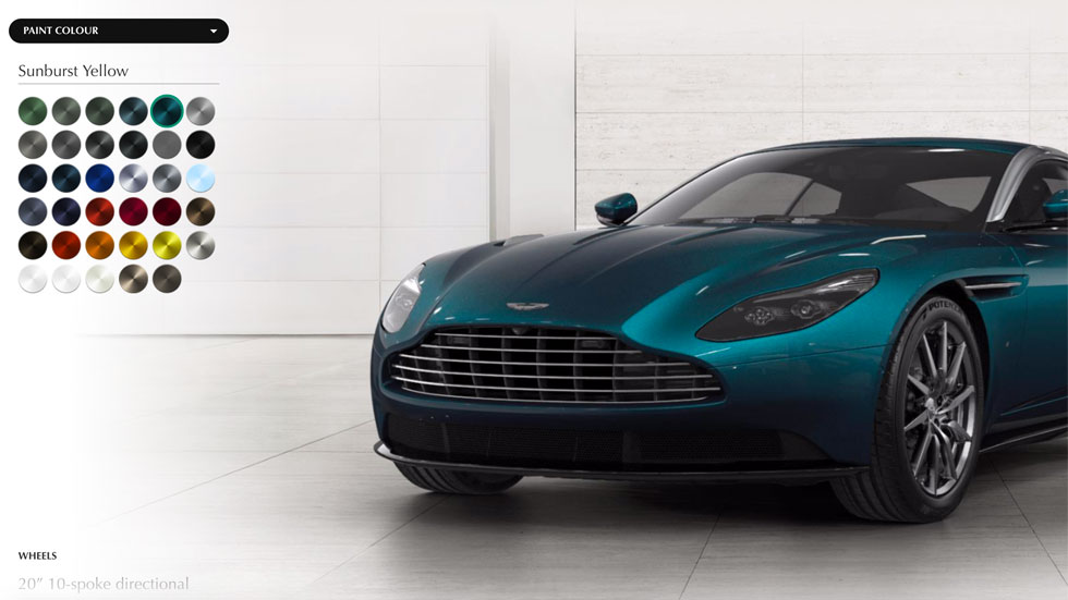 Configurador Aston Martin