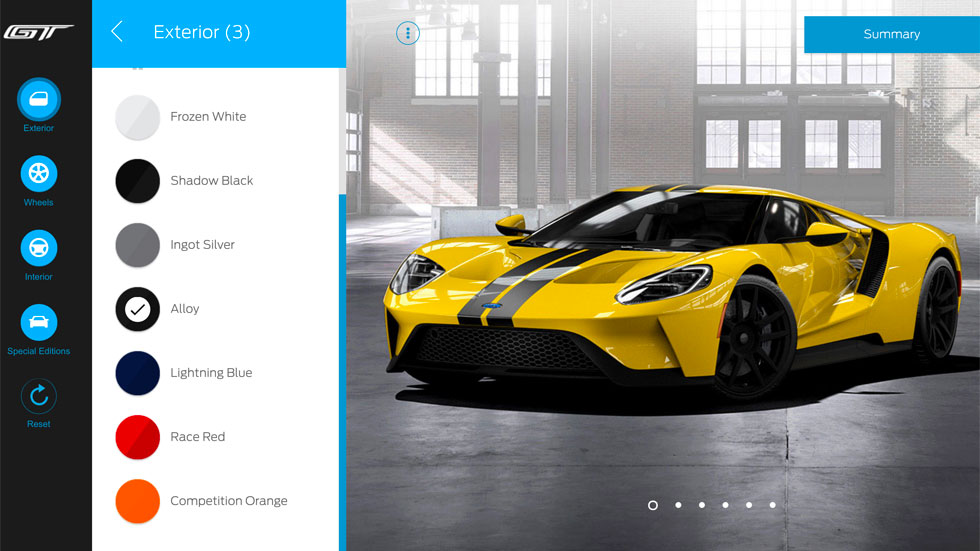 Configurador Ford GT