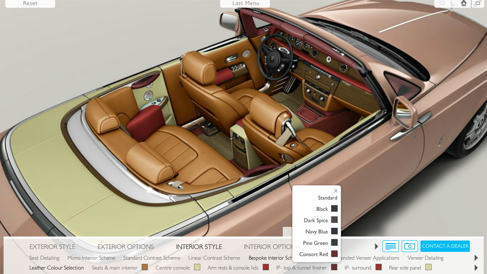 Configurador Rolls-Royce