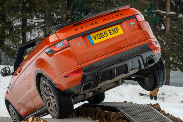 Range Rover Evoque cabrio obstáculos Range Rover Evoque cabrio obstáculos