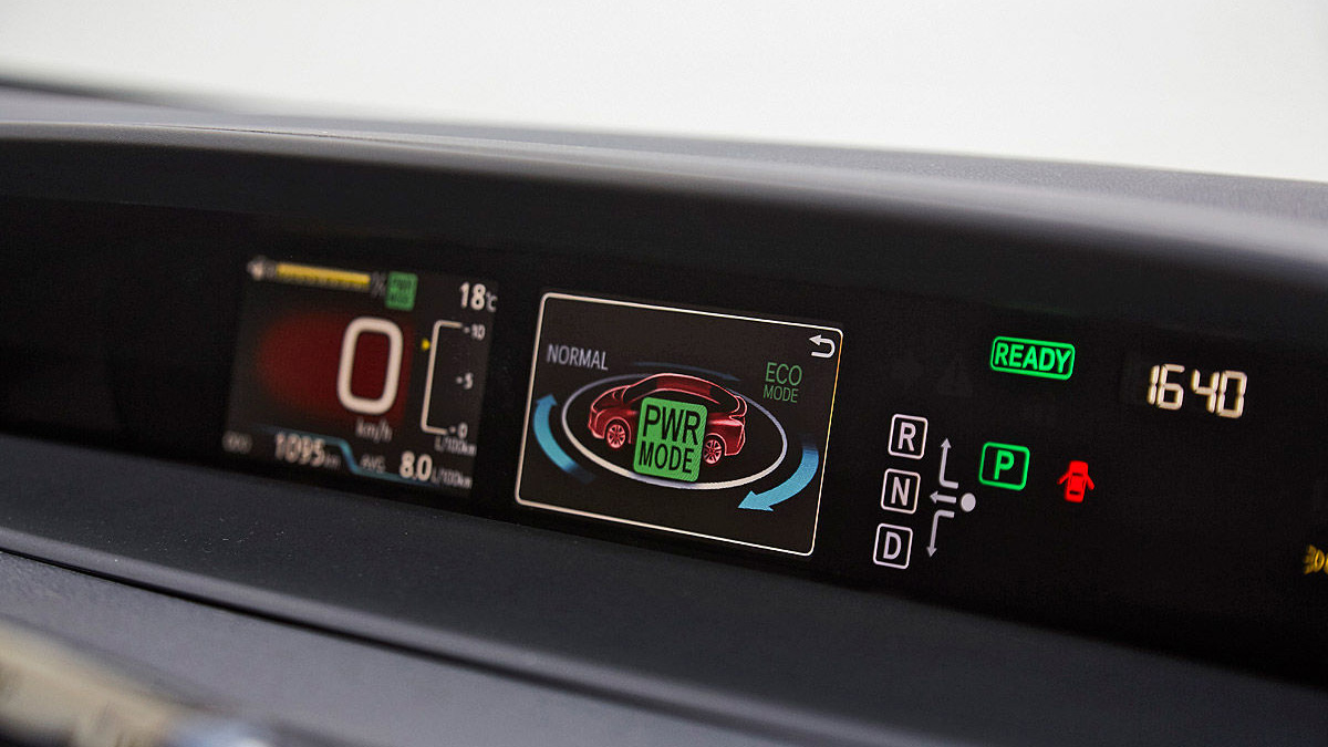 Toyota Prius 2016, pantalla Power Mode Pantalla central del Toyota Prius 2016