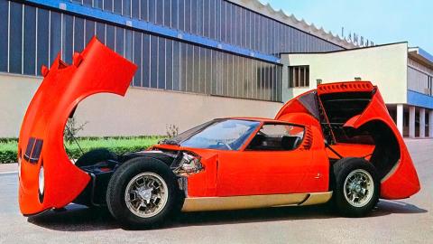 Lamborghini Miura P400 prototipo Lamborghini Miura P400 Prototipo fabrica antigua