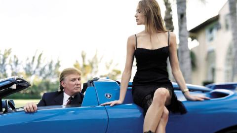 Los cochazos y las mujeres, dos pasiones de Donald Trump