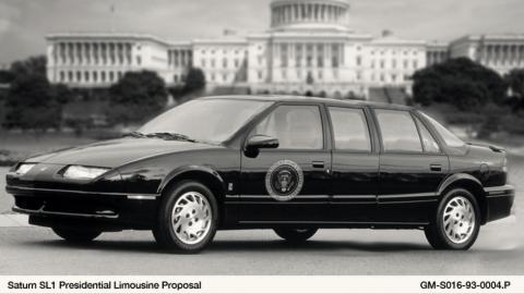 4. 1993 Saturn SL1 State Car para el presidente Bill Clinton 4. 1993 Saturn SL1 State Car para el presidente Bill Clinton