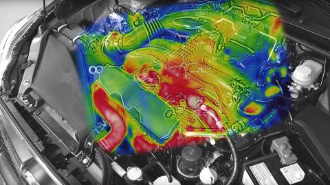 Así coge temperatura un motor en invierno Así coge temperatura un motor en invierno