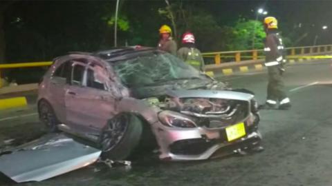 Accidente Mercedes en Colombia Accidente Mercedes en Colombia