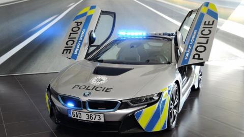 El BMW i8 de la Policía de la República Checa El BMW i8 de la Policía de la República Checa