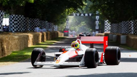 El MP 4/4 de Senna en Goodwood El MP 4/4 de Senna en Goodwood